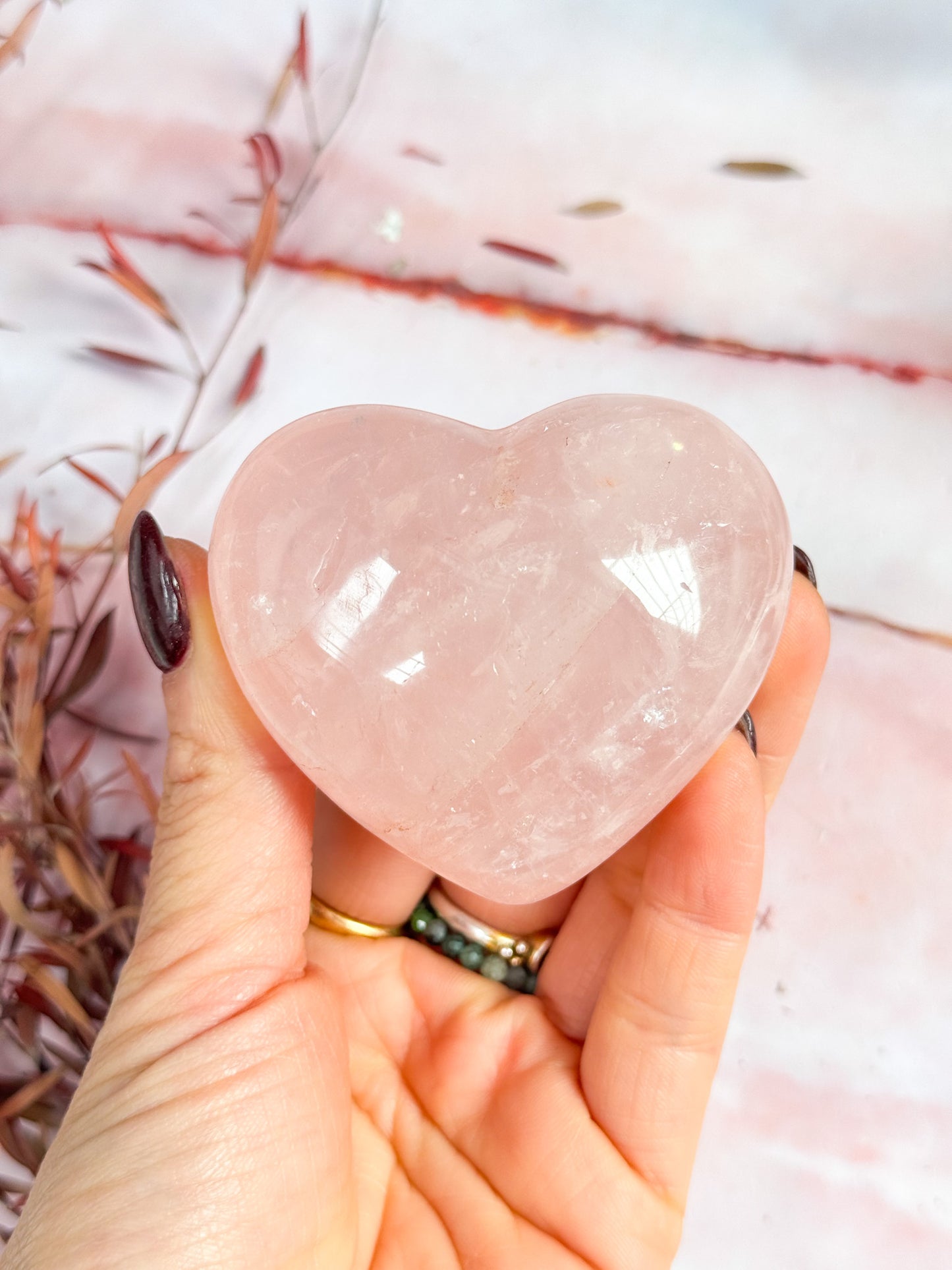 Rose Quartz Hearts