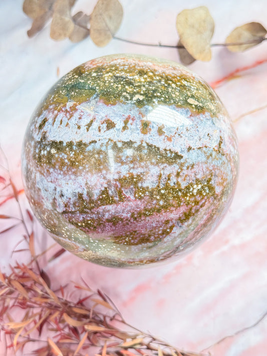 Ocean Jasper Sphere