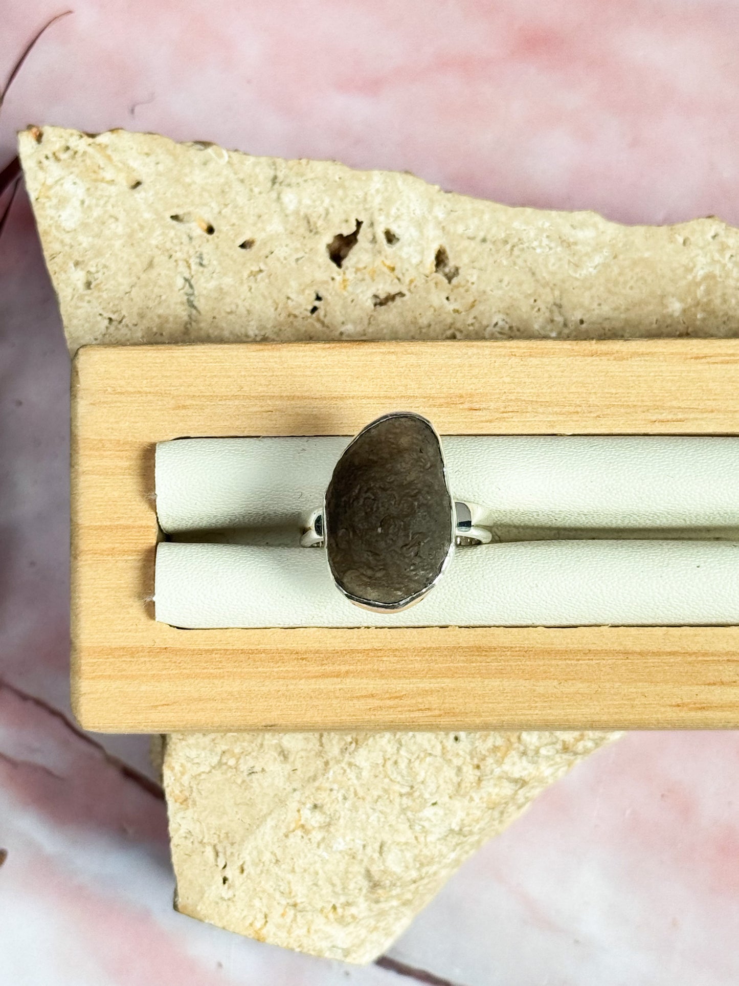 Saffordite 'Tektite' Rings