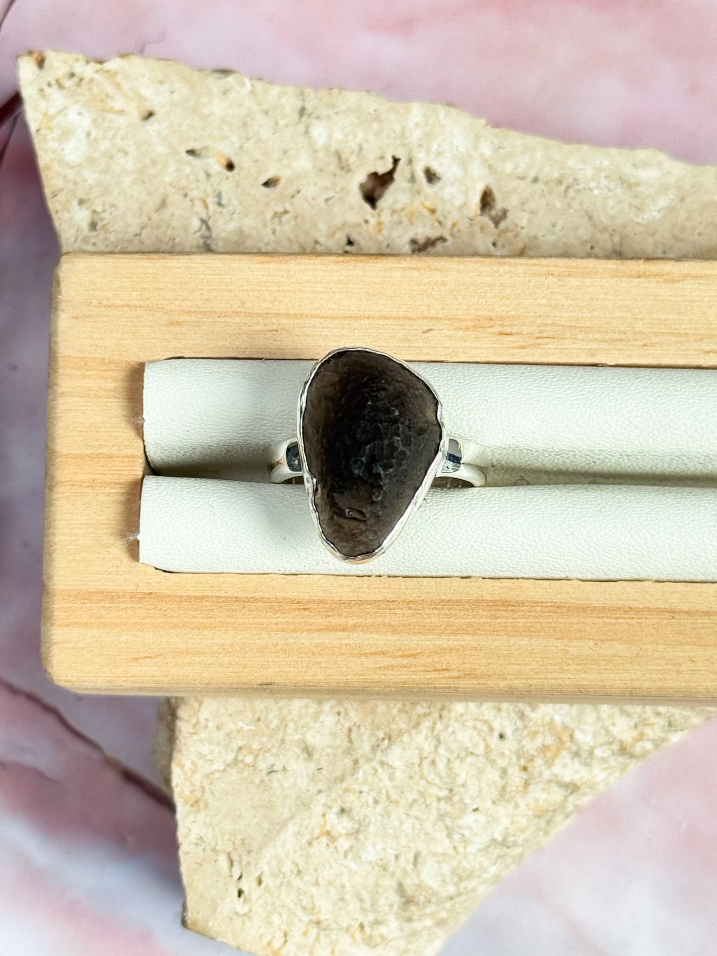 Saffordite 'Tektite' Rings