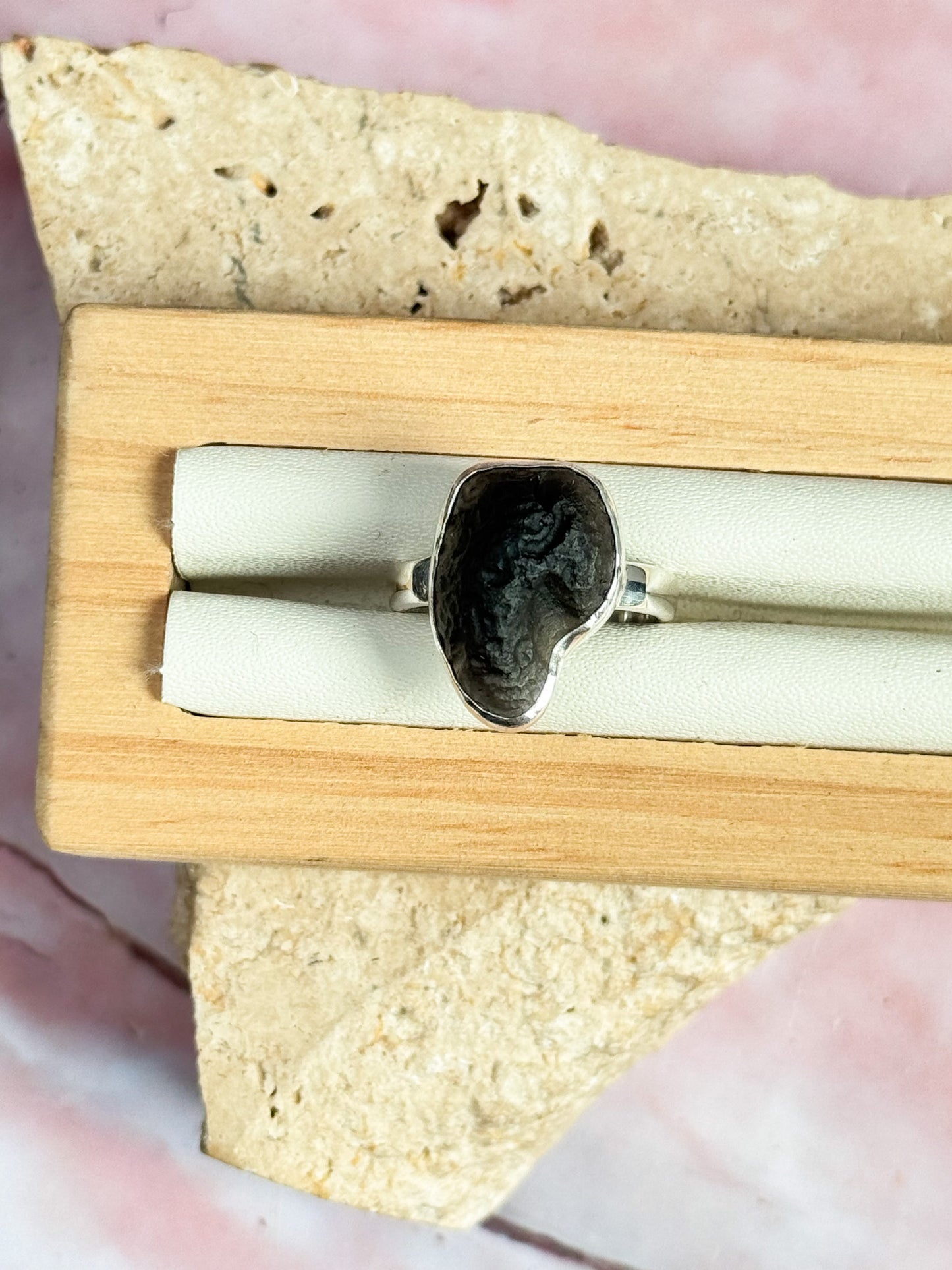 Saffordite 'Tektite' Rings