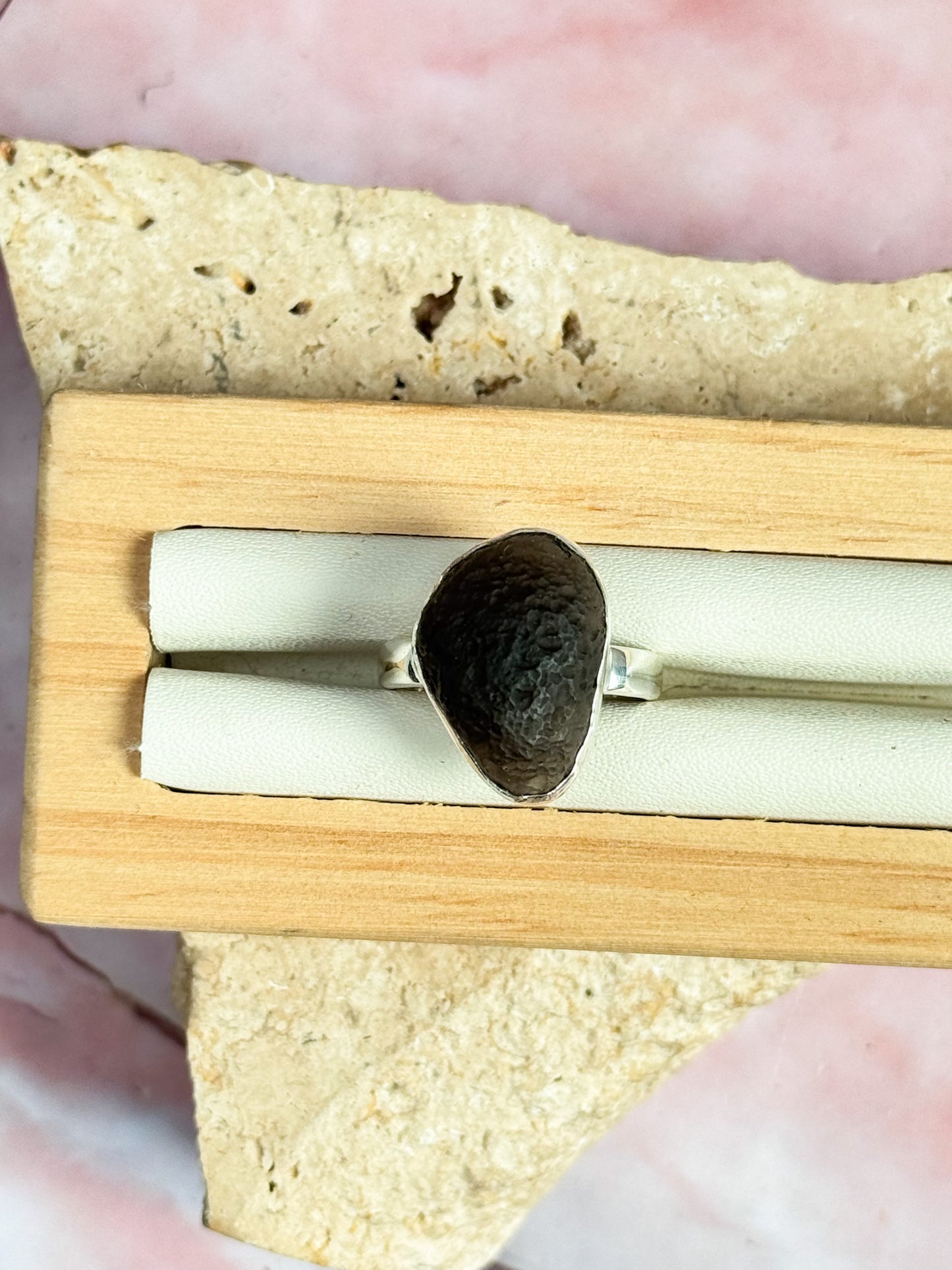 Saffordite 'Tektite' Rings