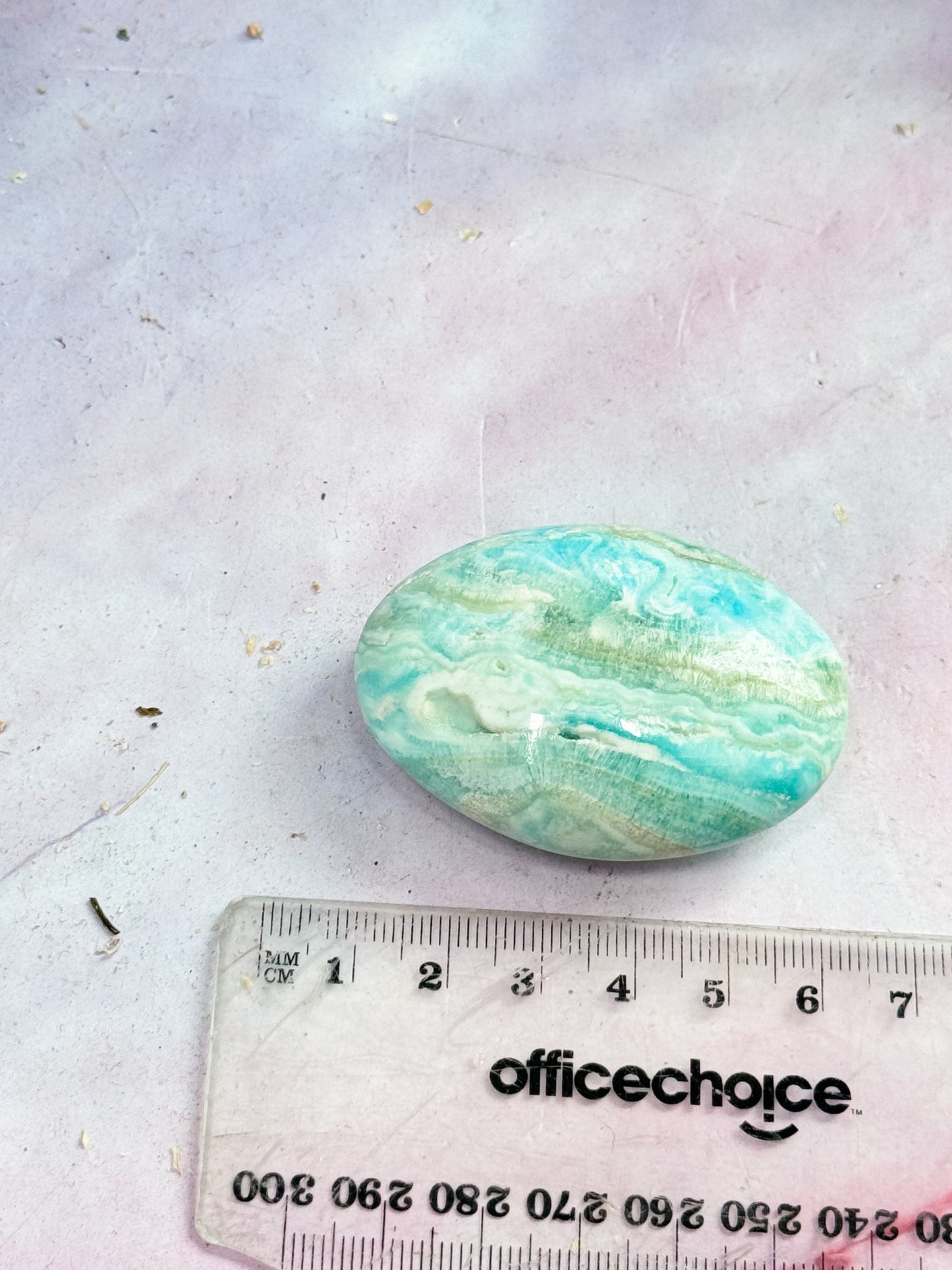 Blue Aragonite Palmstones