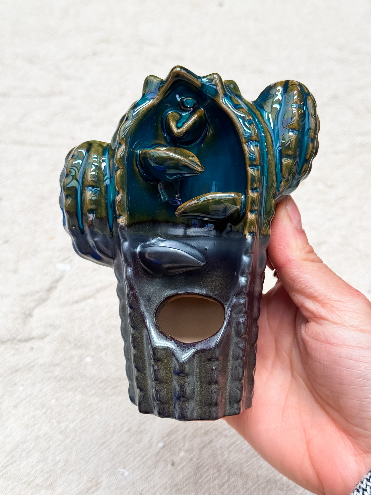 Cactus Backflow Incense Holder