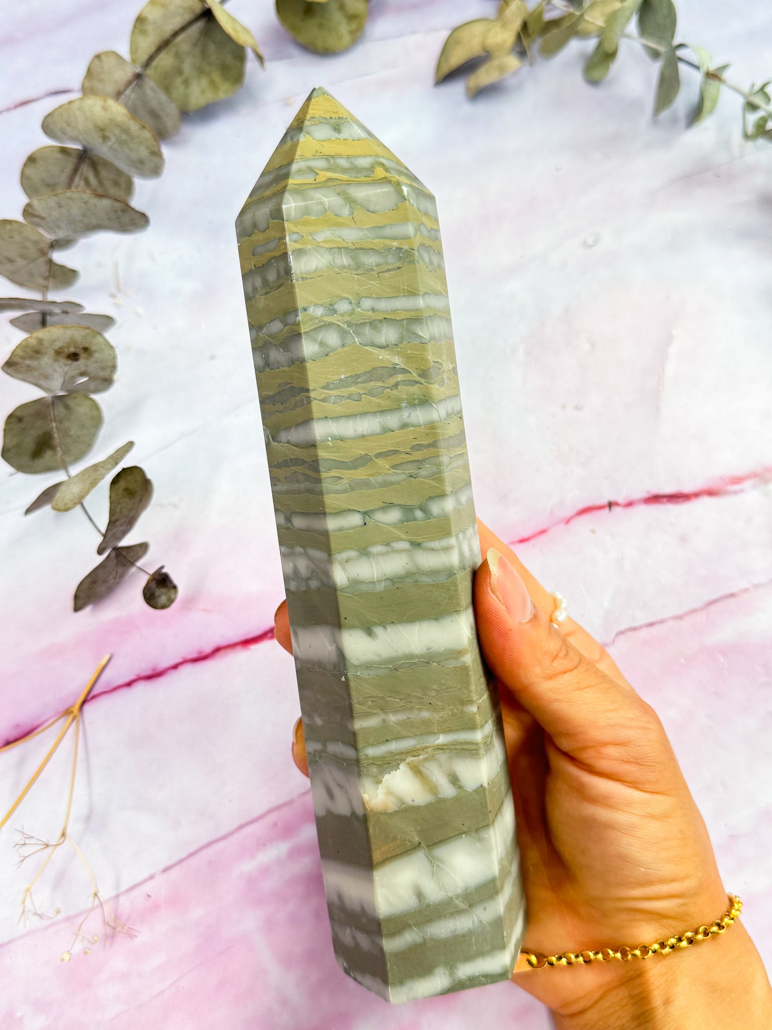 Banded Jasper Point - Damaged