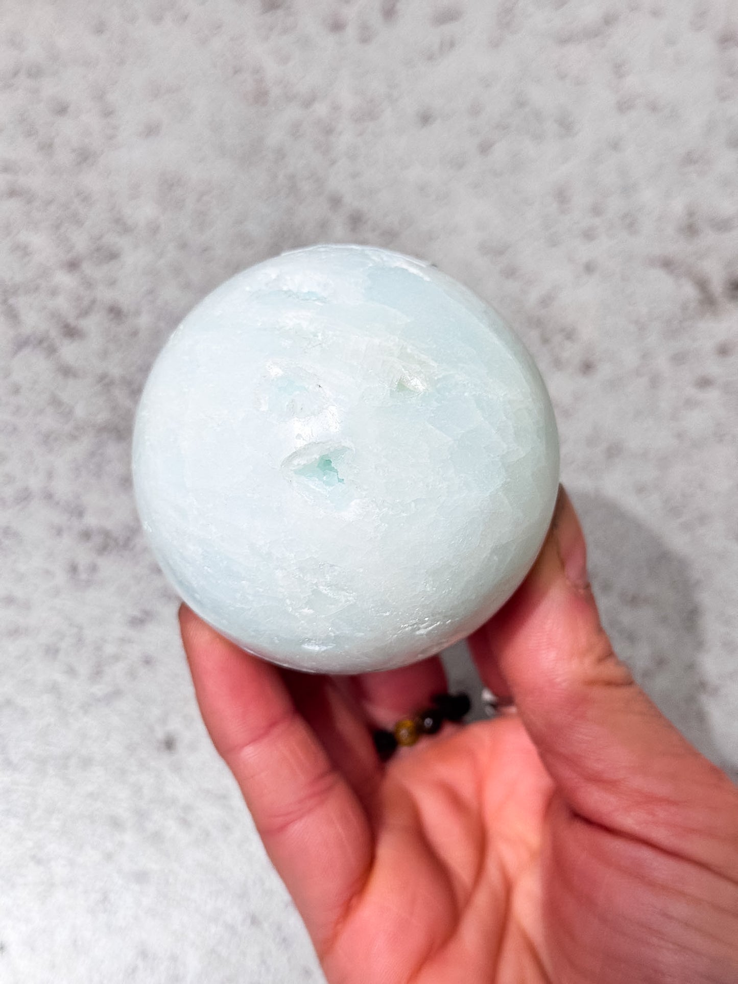 Blue Aragonite Sphere