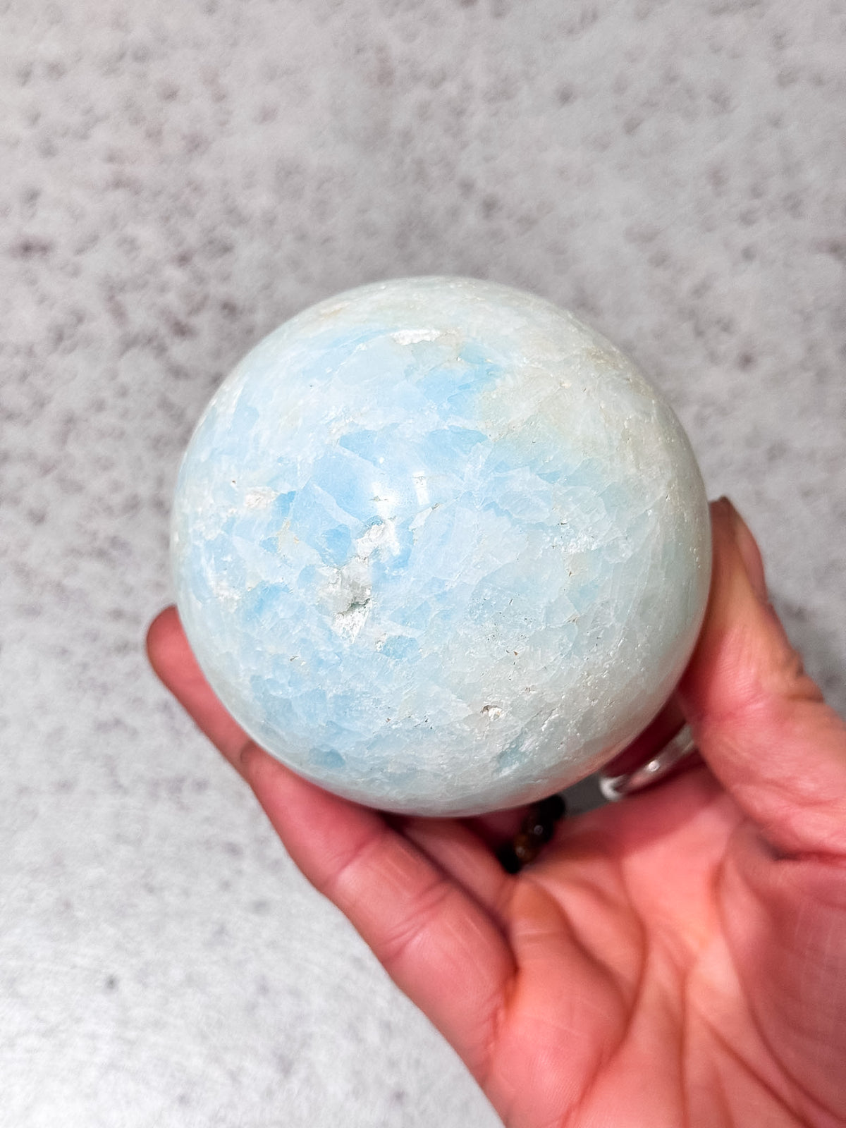 Blue Aragonite Sphere