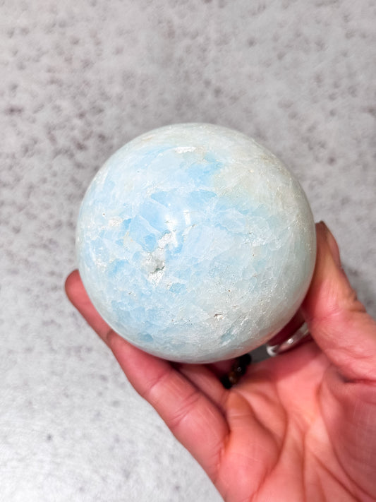 Blue Aragonite Sphere