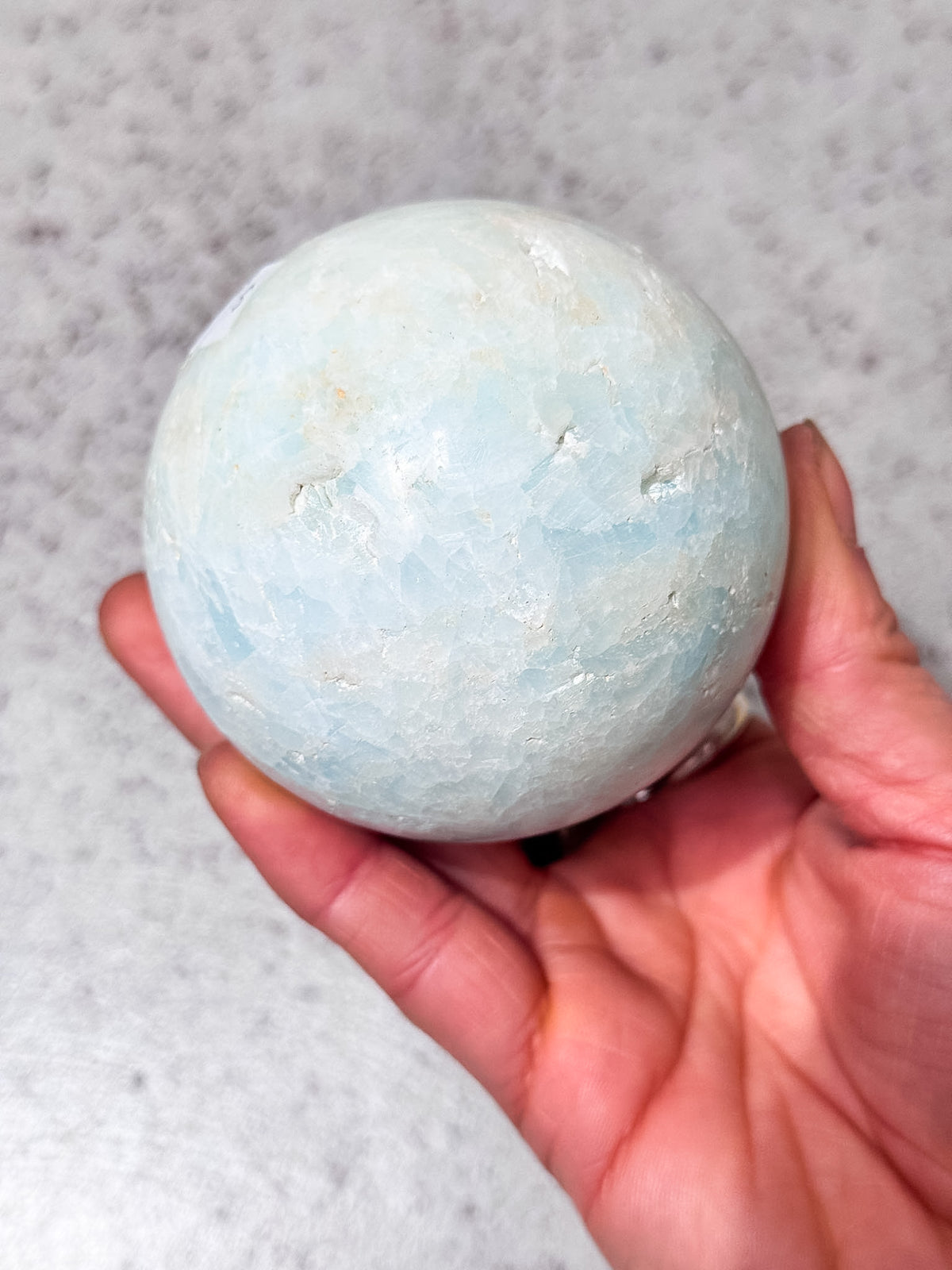 Blue Aragonite Sphere