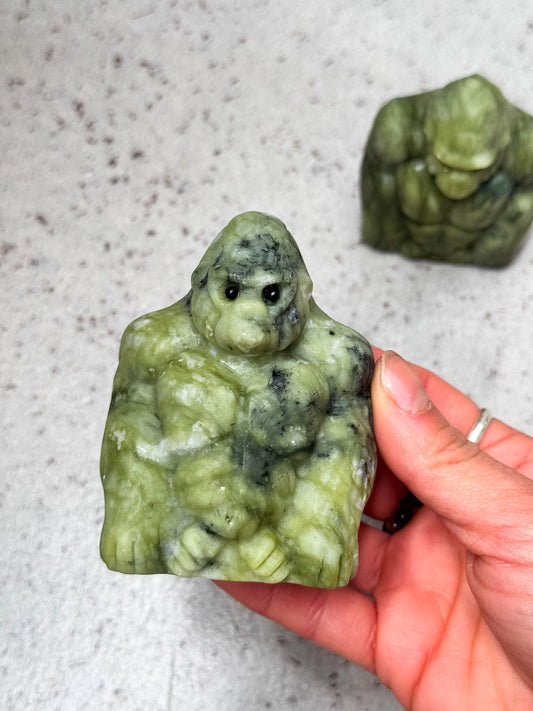 Serpentine Gorilla Carvings