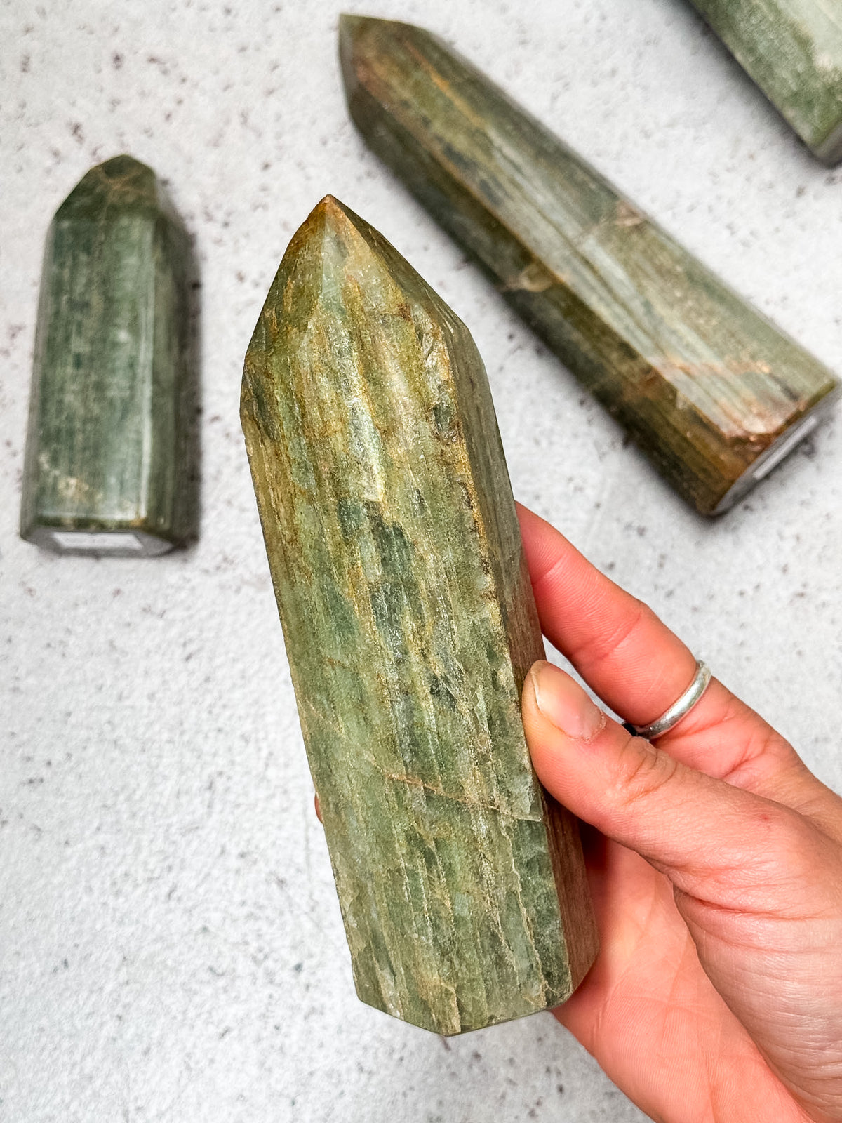 Fuschite in Quartz Towers