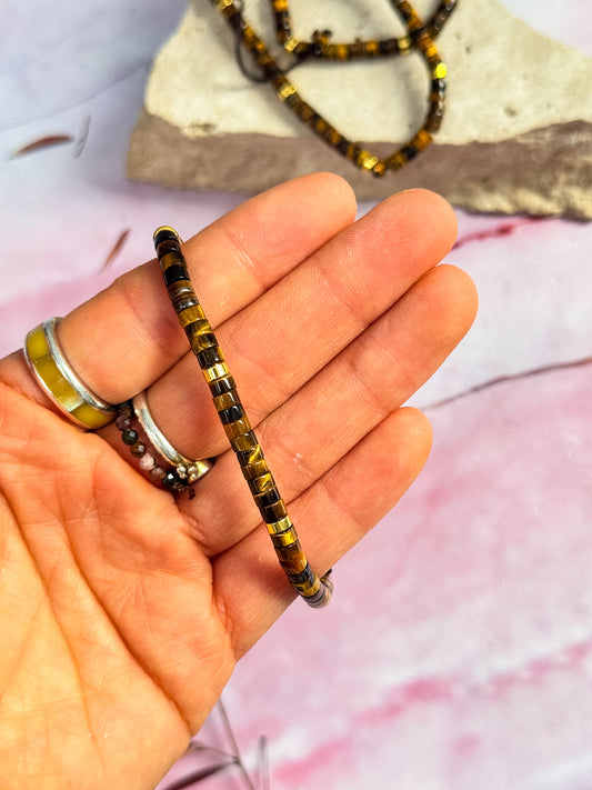 Dainty Tigers Eye Bracelets