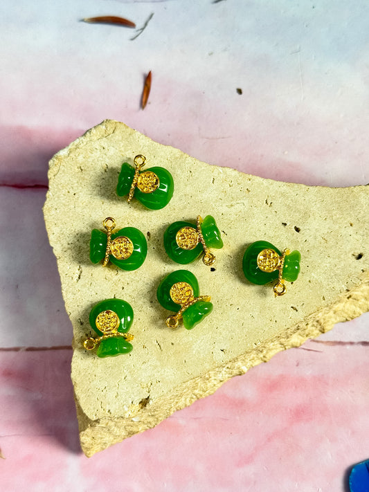 Glass Lucky Bag Charms