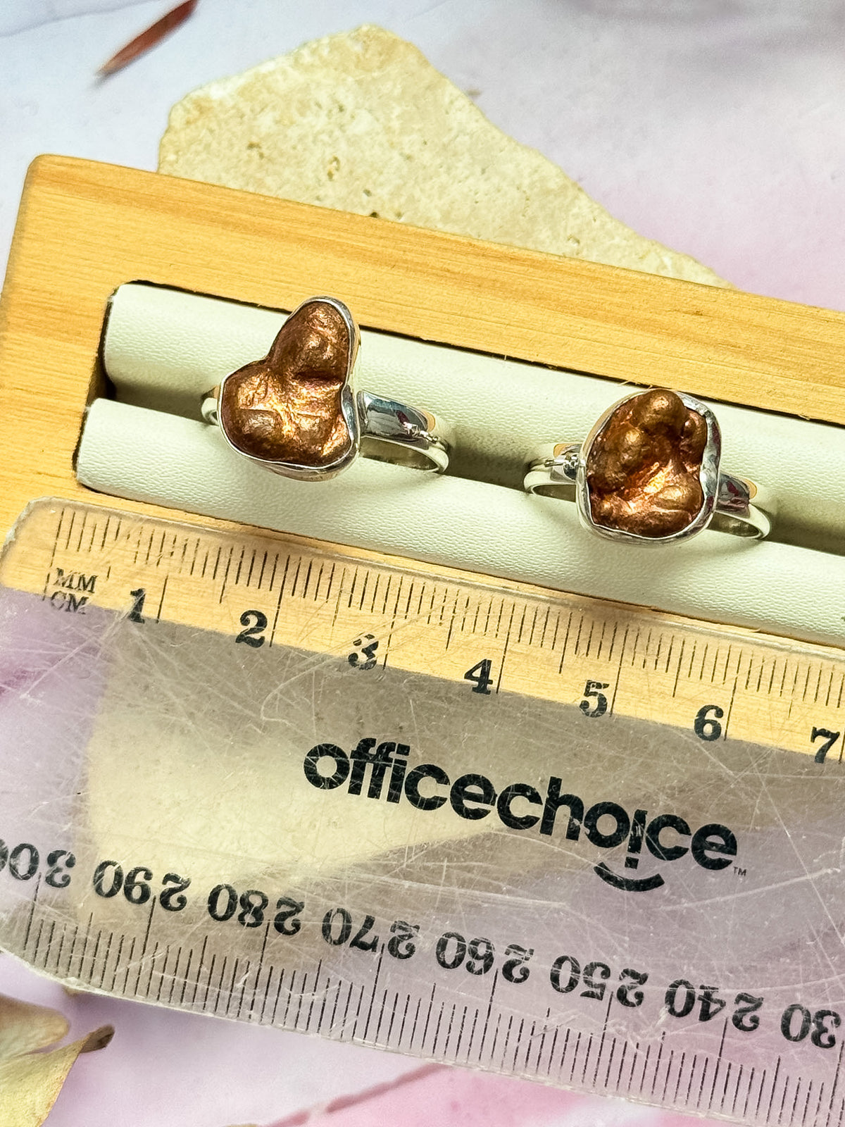 Copper Nugget Rings