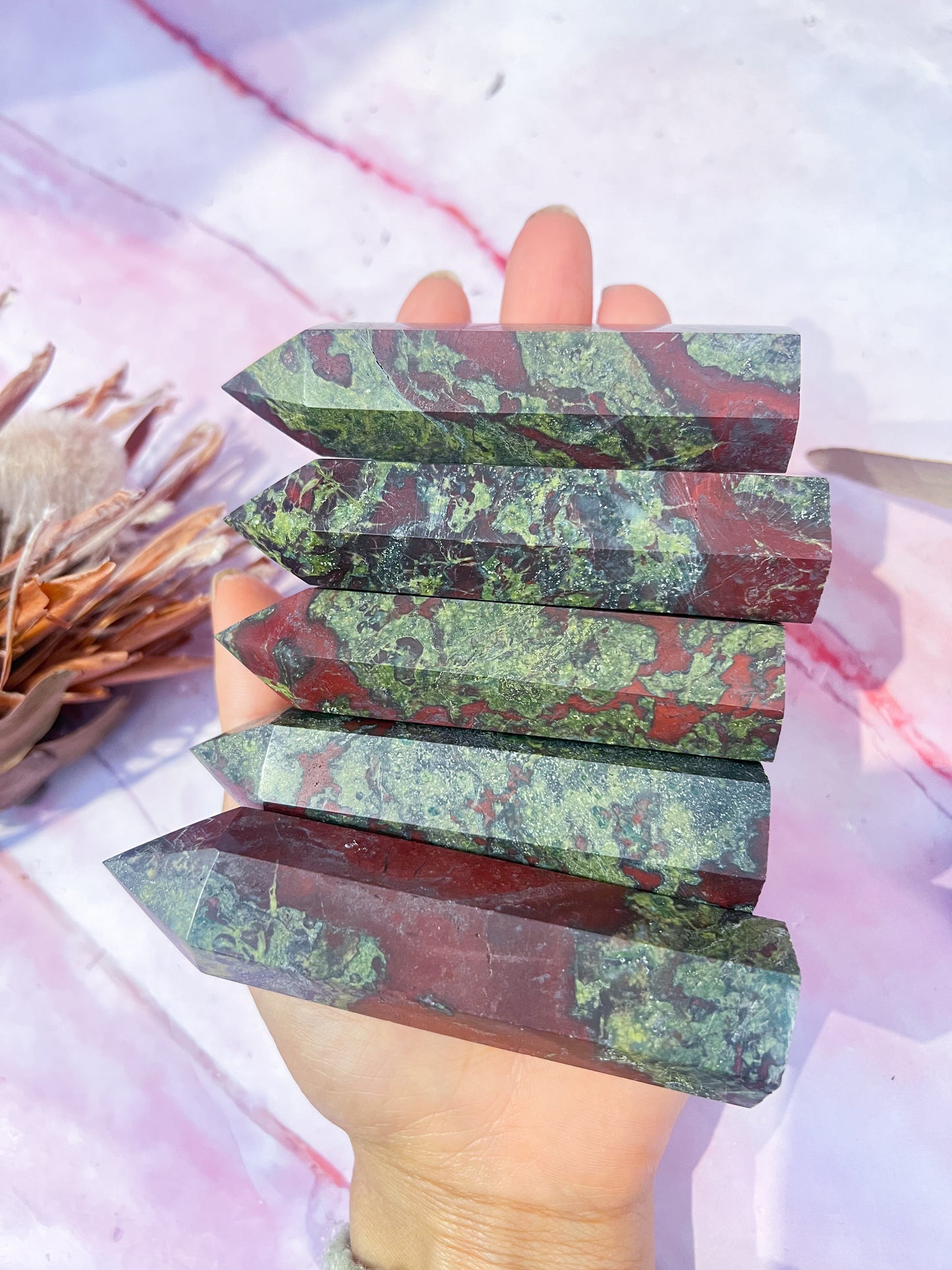 Dragon Blood Jasper Points