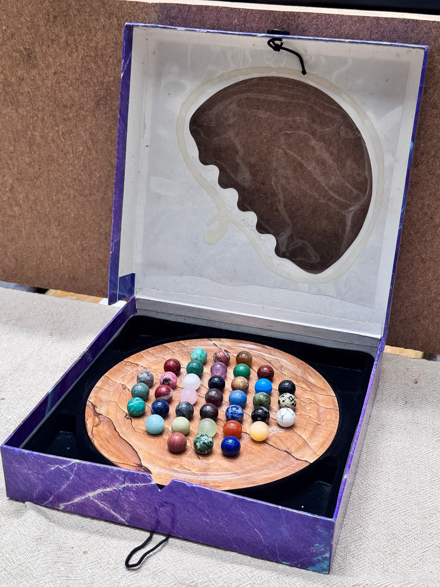 Vintage Solitaire Set - Desert Jasper