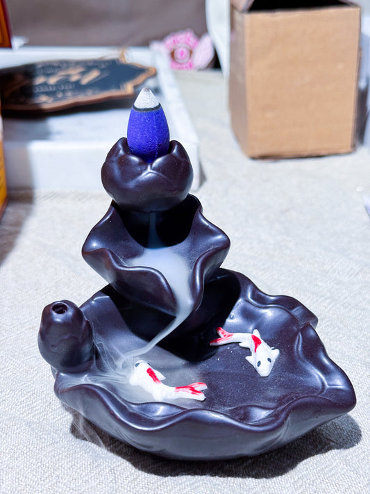 Backflow Incense Holders - Koi Fishpond
