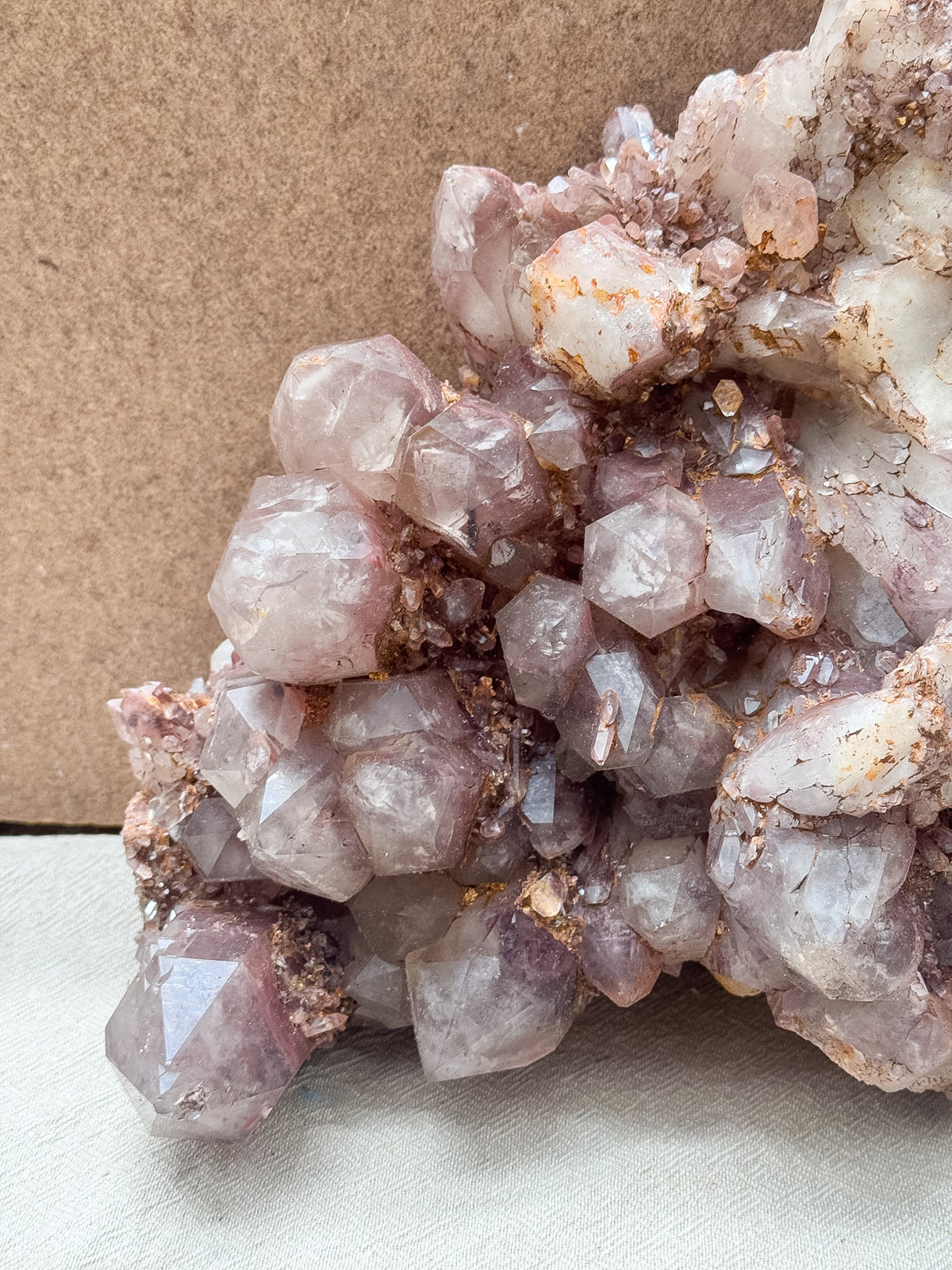 Large Fire Quartz Cluster