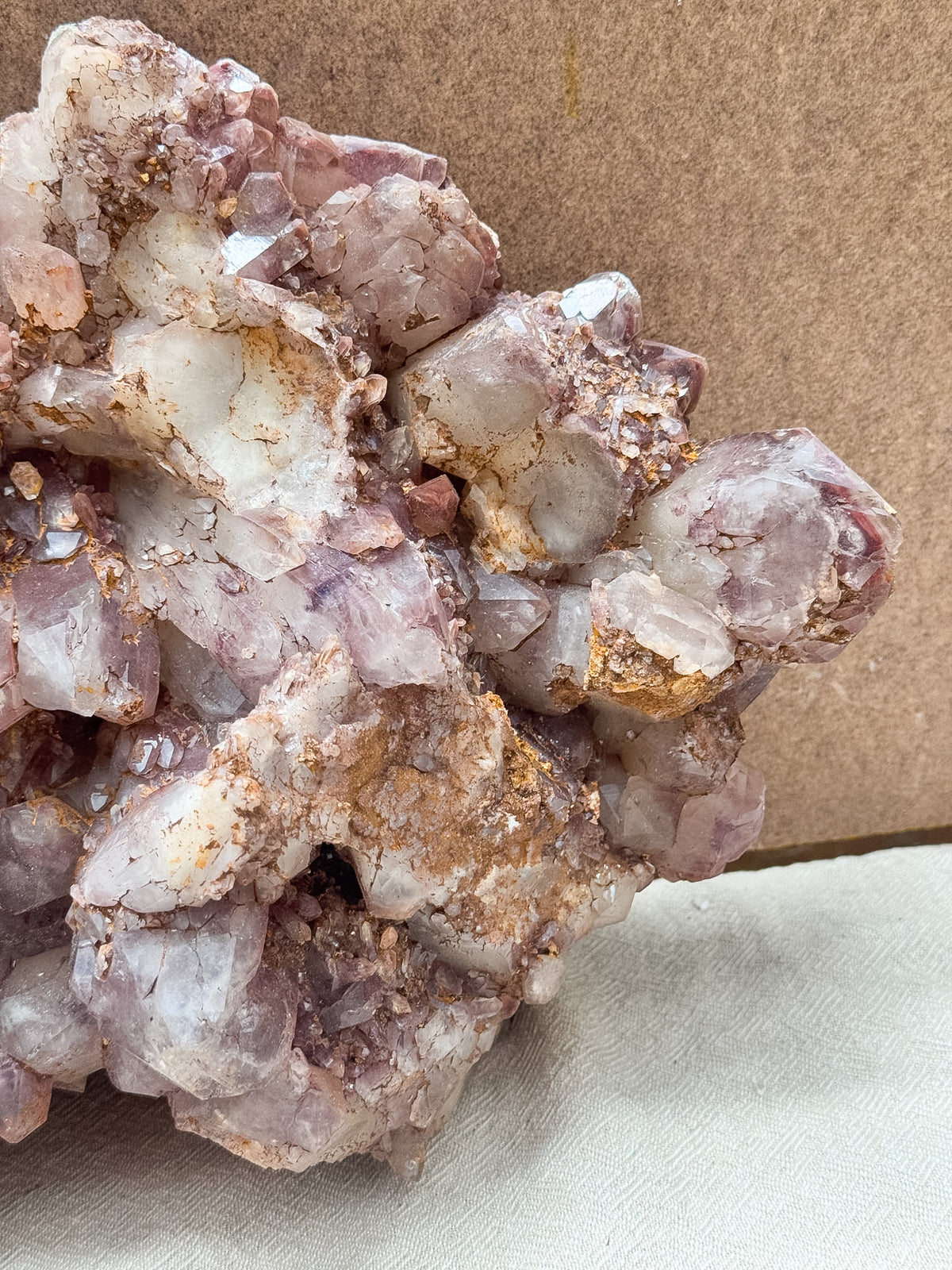 Large Fire Quartz Cluster