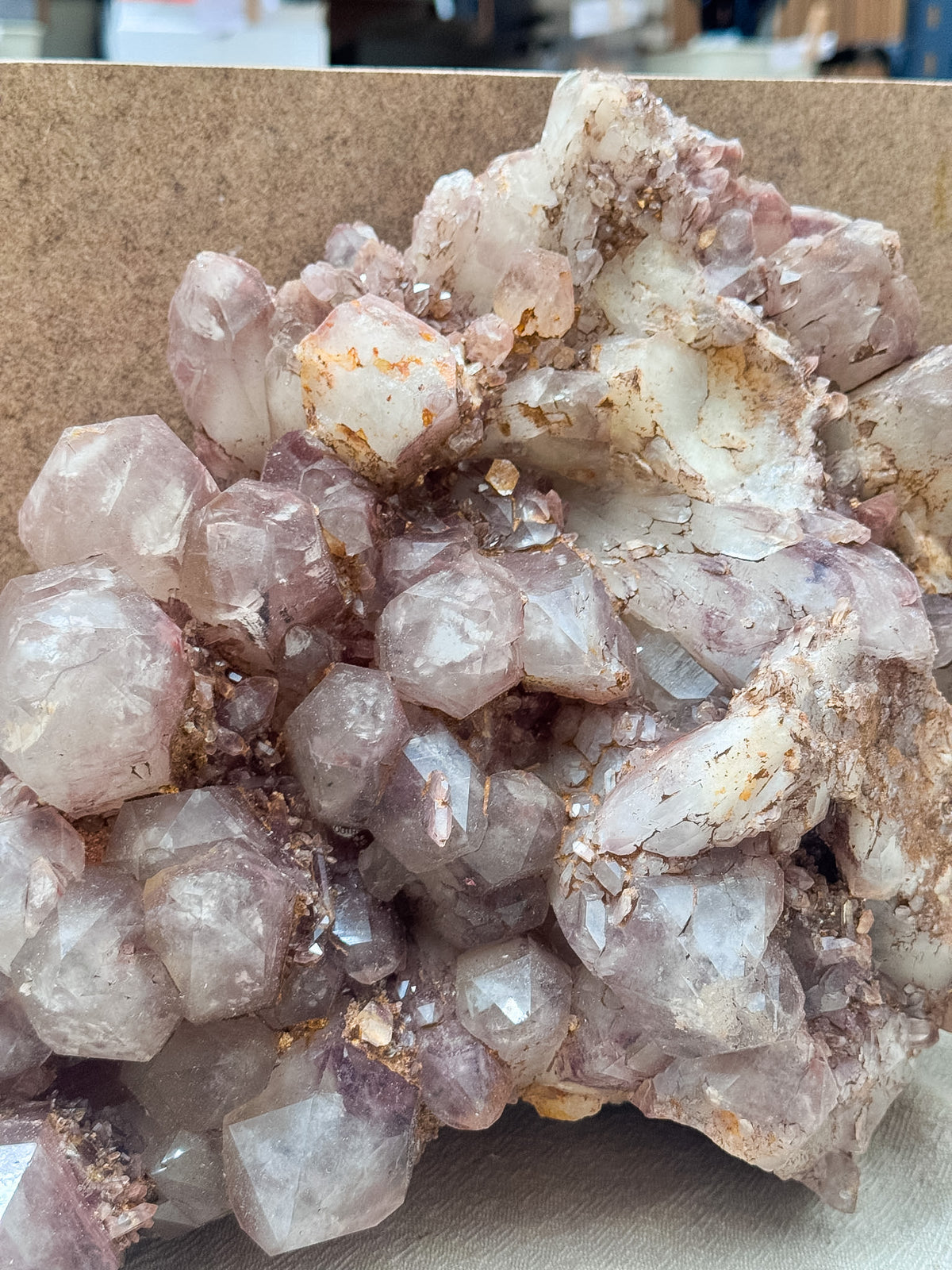 Large Fire Quartz Cluster