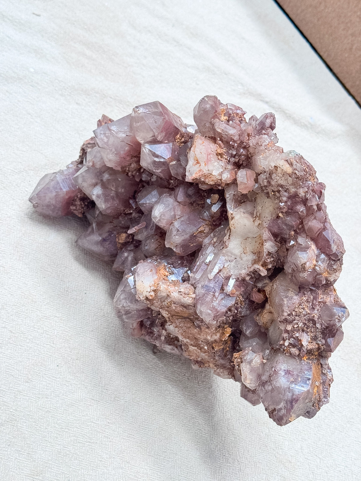 Large Fire Quartz Cluster
