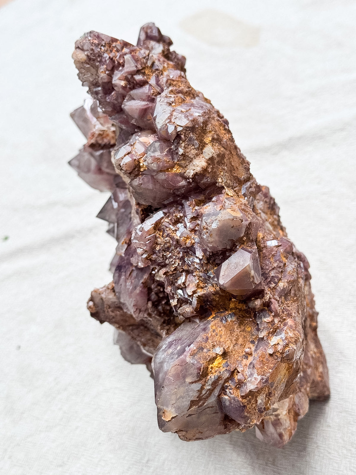 Large Fire Quartz Cluster