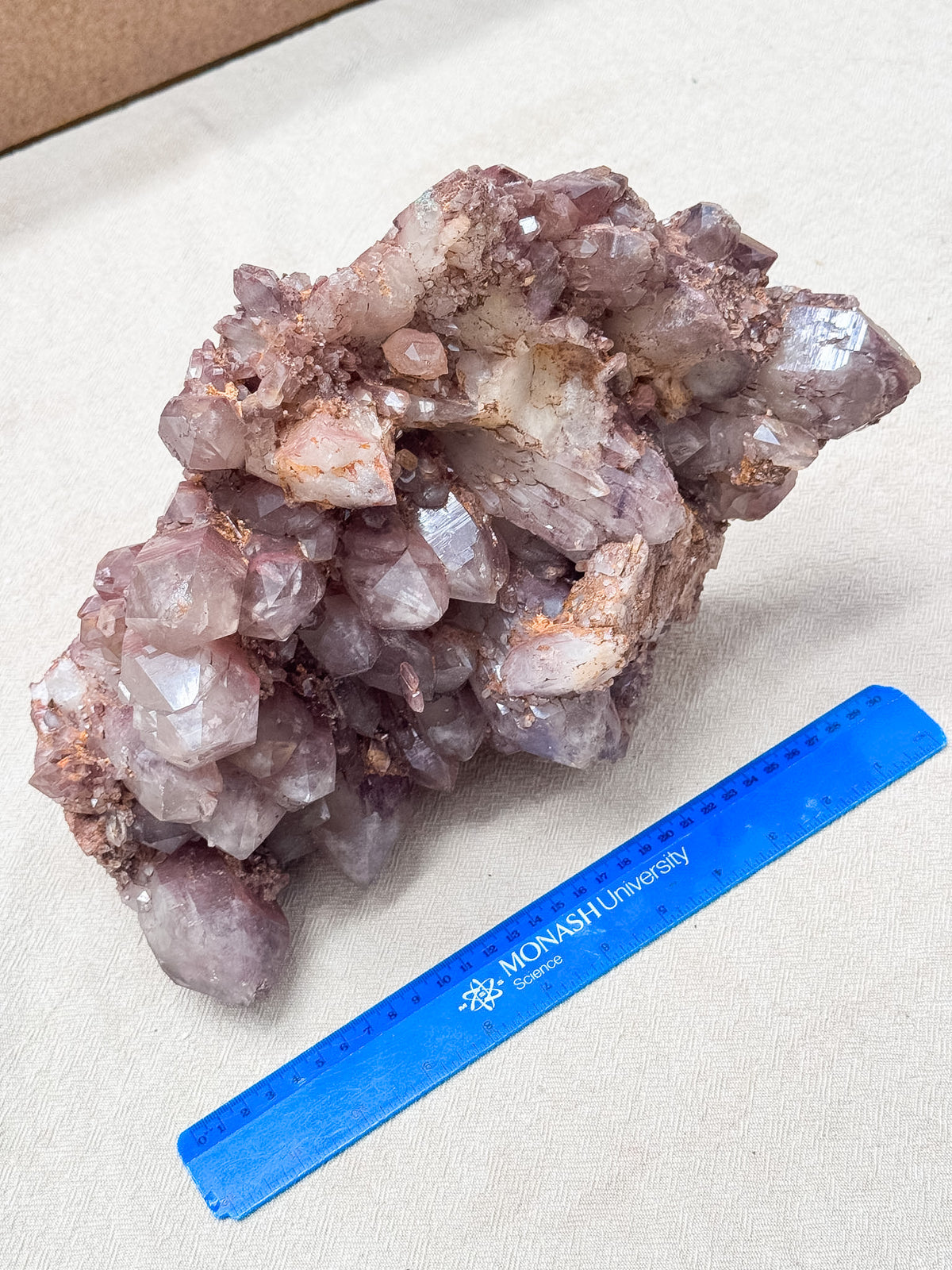 Large Fire Quartz Cluster