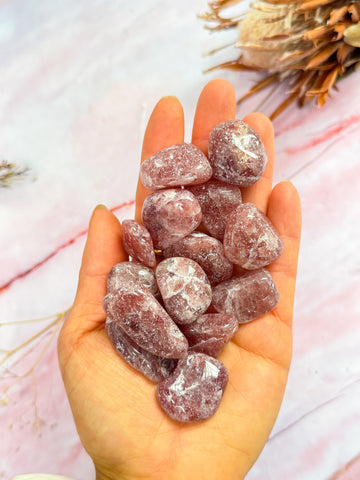 Strawberry Quartz Tumbles