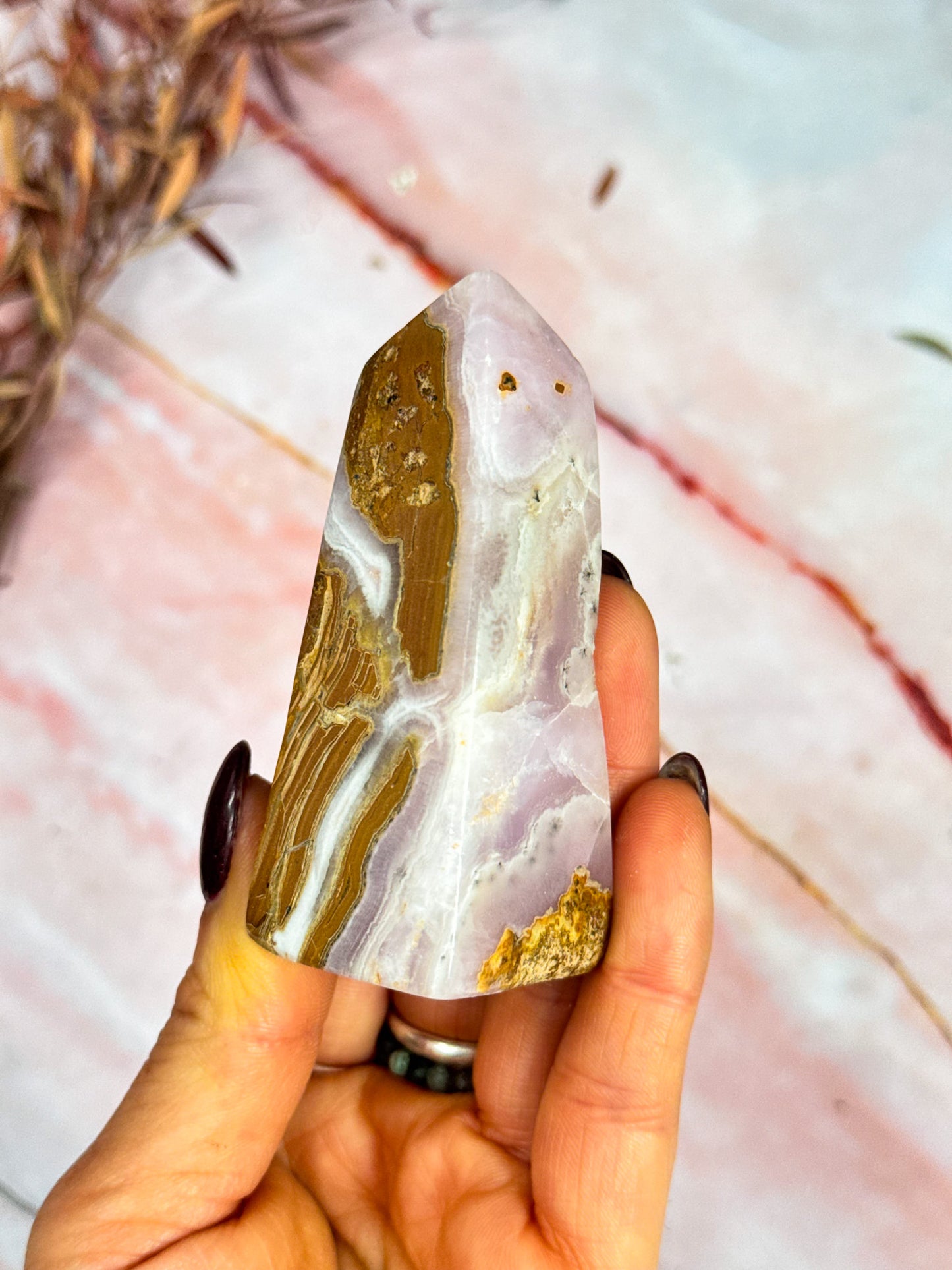 Pink Aragonite Points