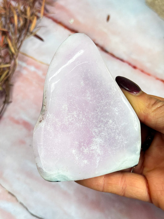 Pink Aragonite Freeform