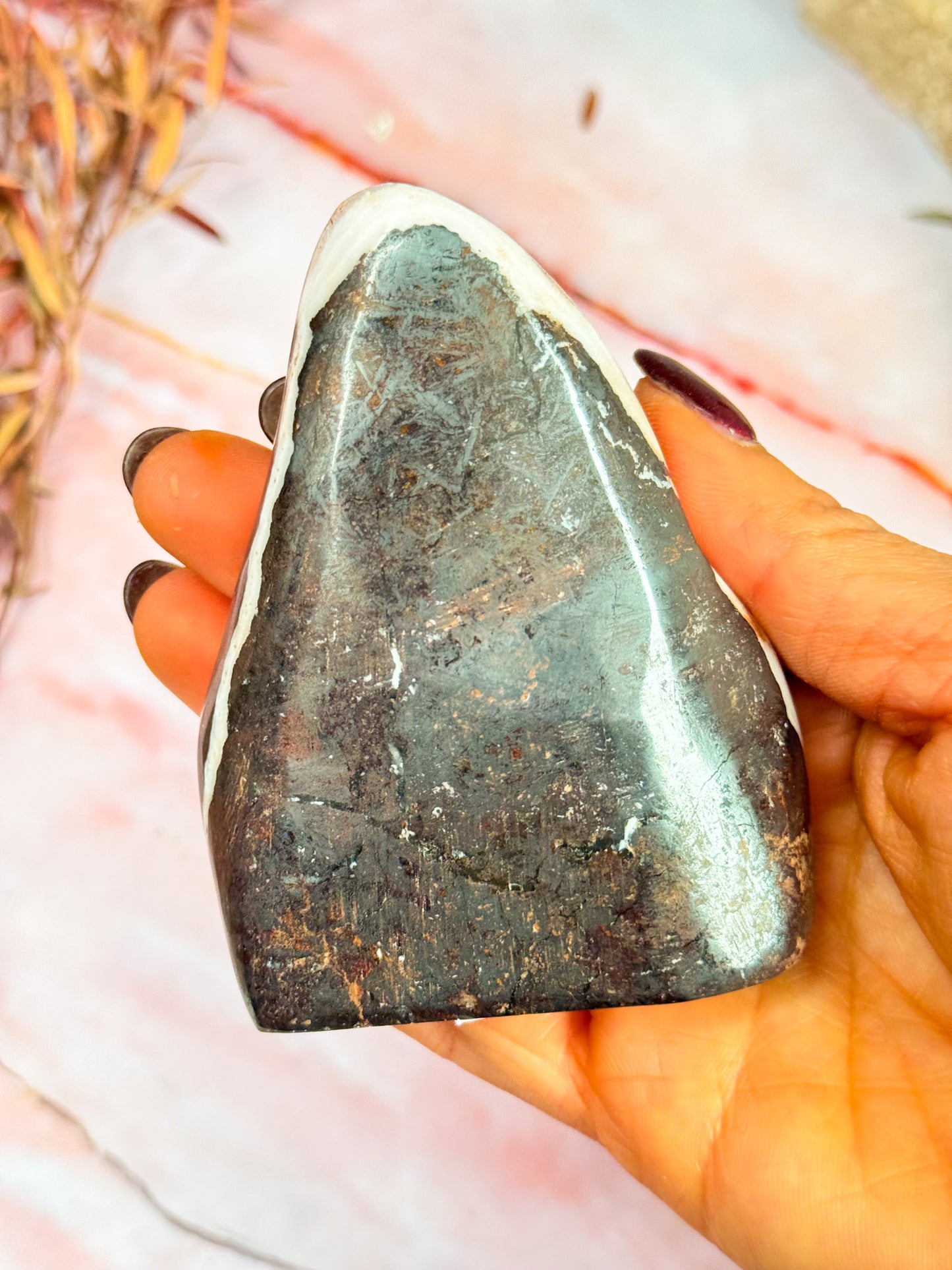 Pink Aragonite Freeform