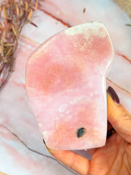 Pink Aragonite Freeform