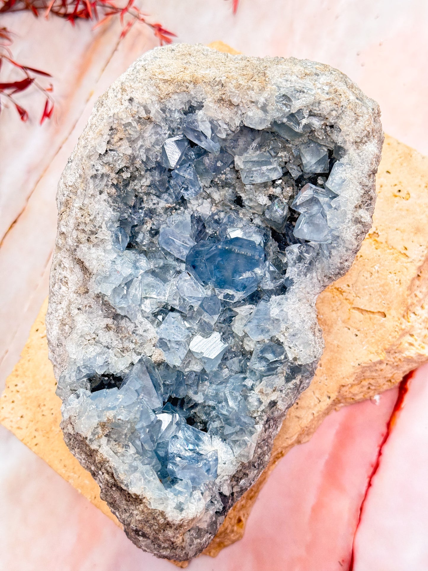 Celestite Geode Cluster
