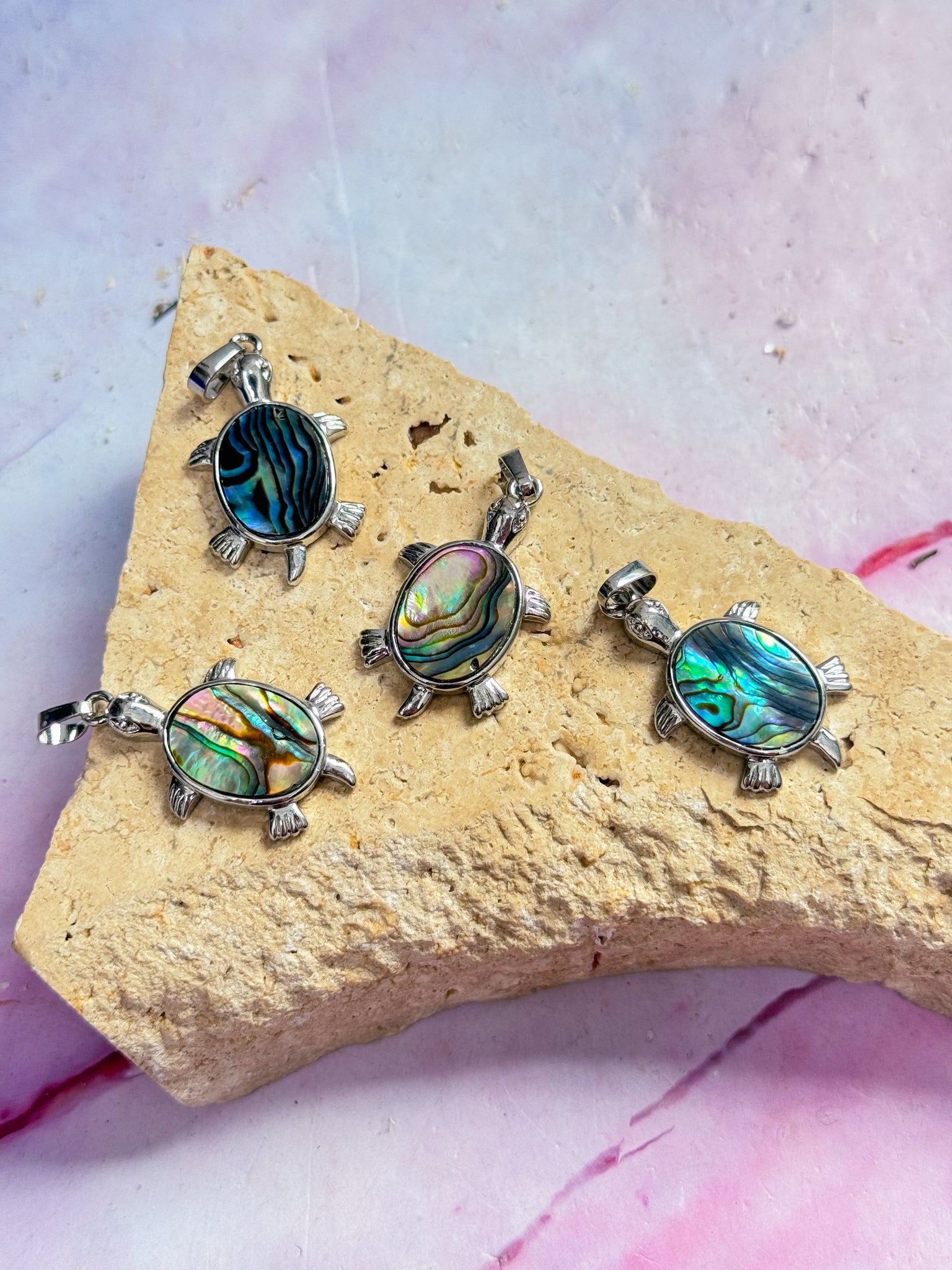 Abalone Shell Turtle Pendants