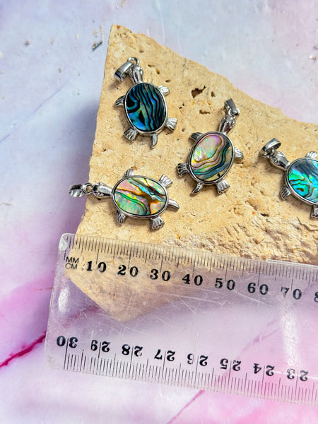 Abalone Shell Turtle Pendants