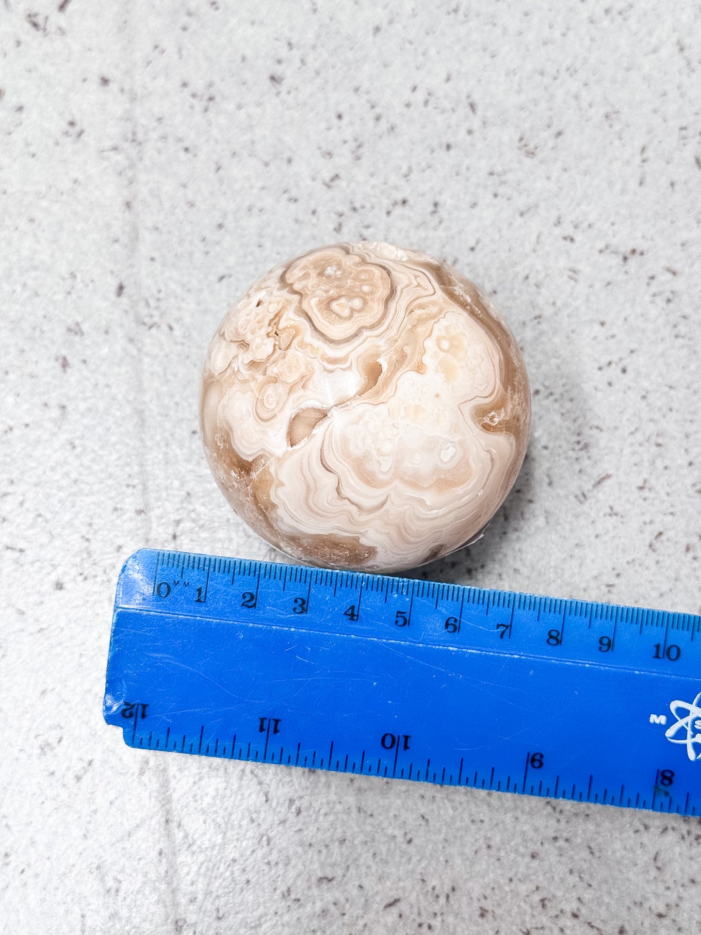 Amber Calcite Sphere