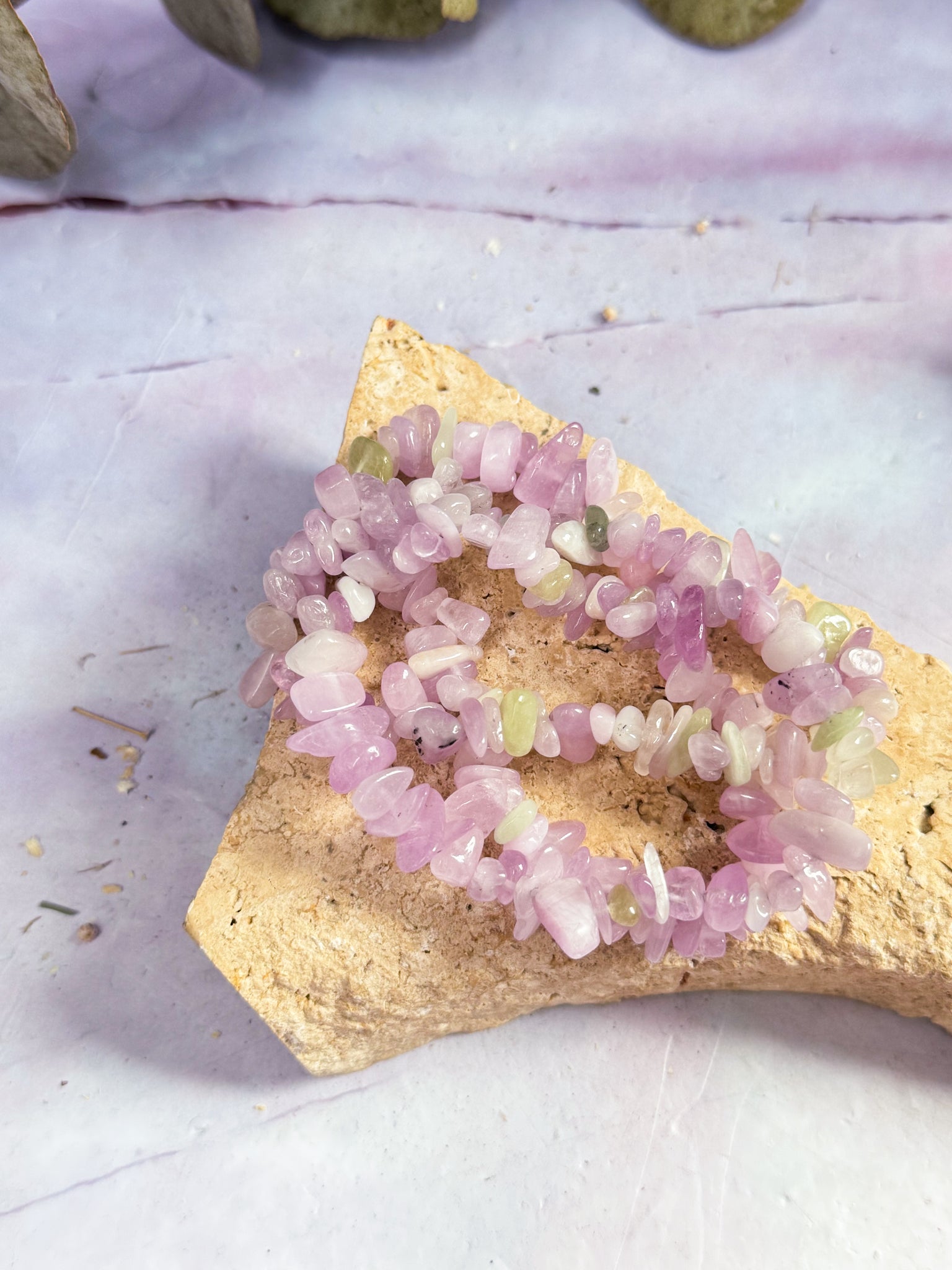 Kunzite Chip Bracelets