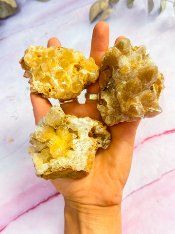 Limonite Quartz Clusters