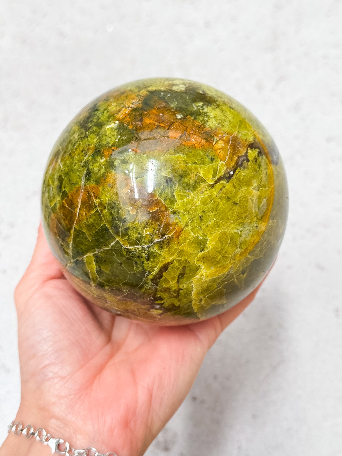Green Opal Sphere