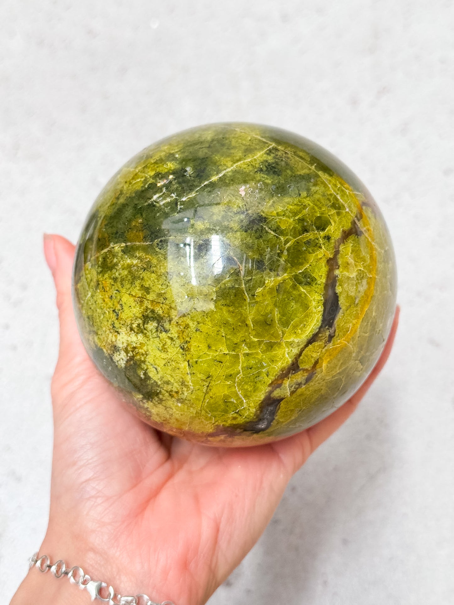 Green Opal Sphere