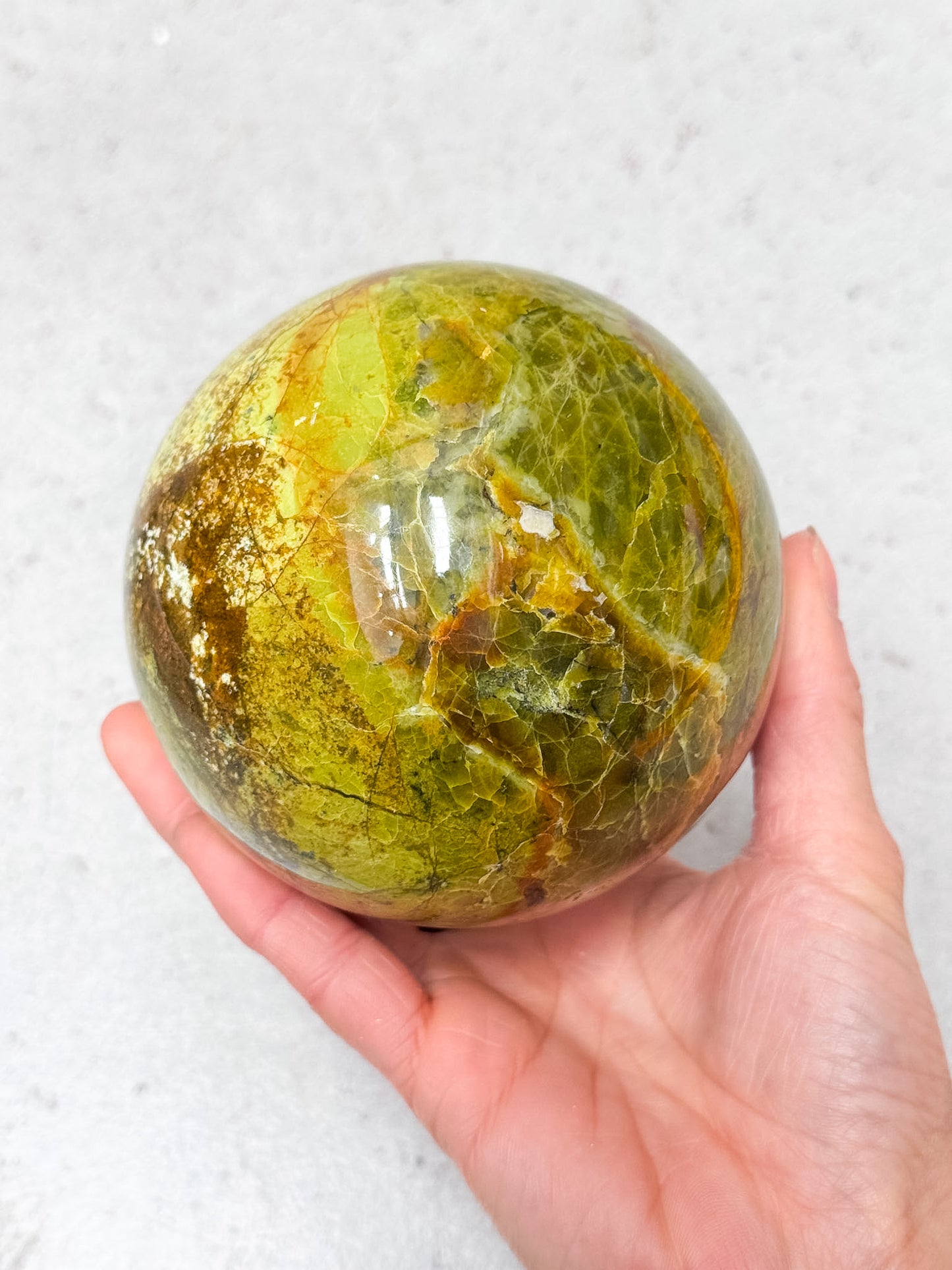 Green Opal Sphere