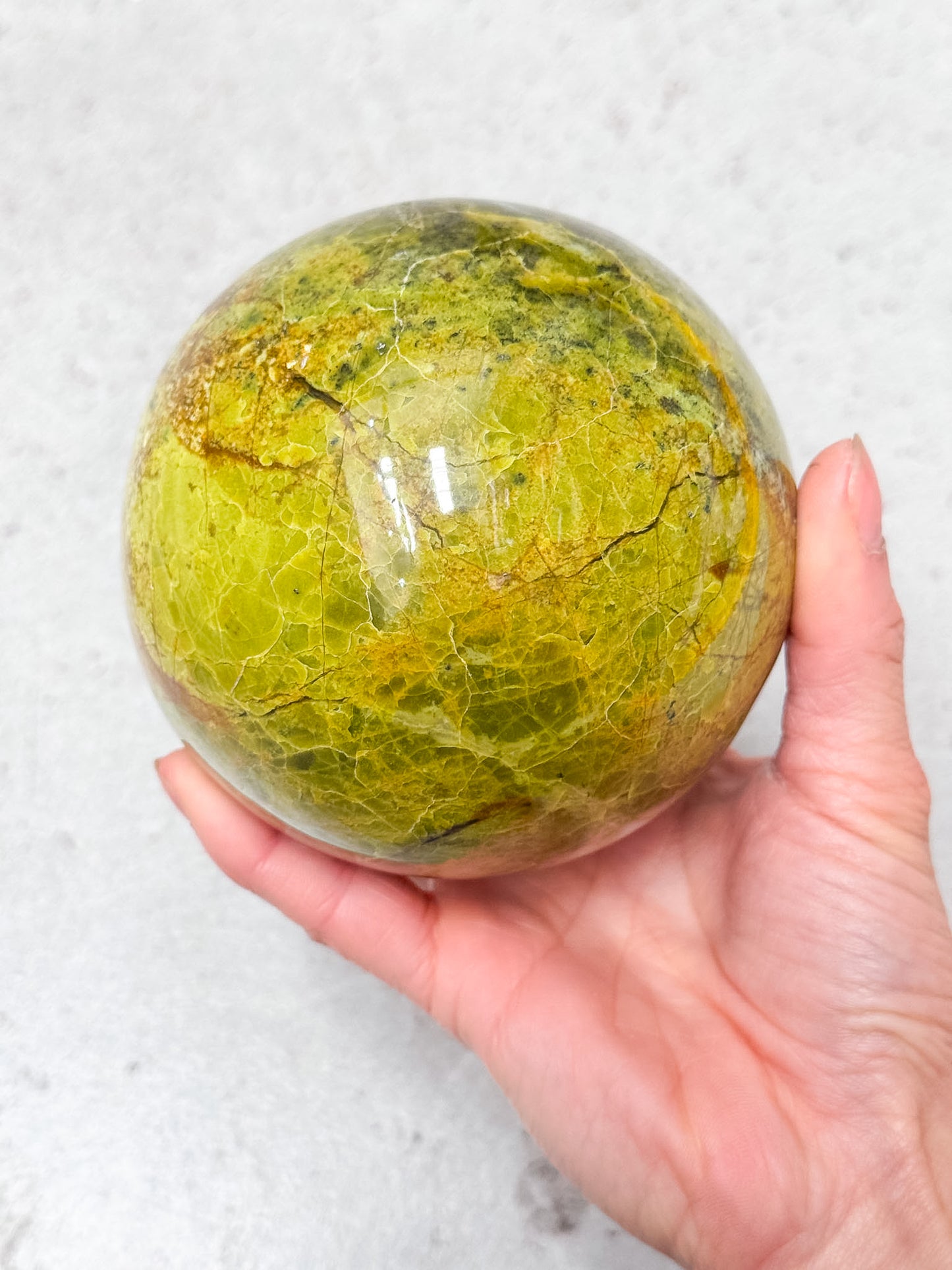 Green Opal Sphere