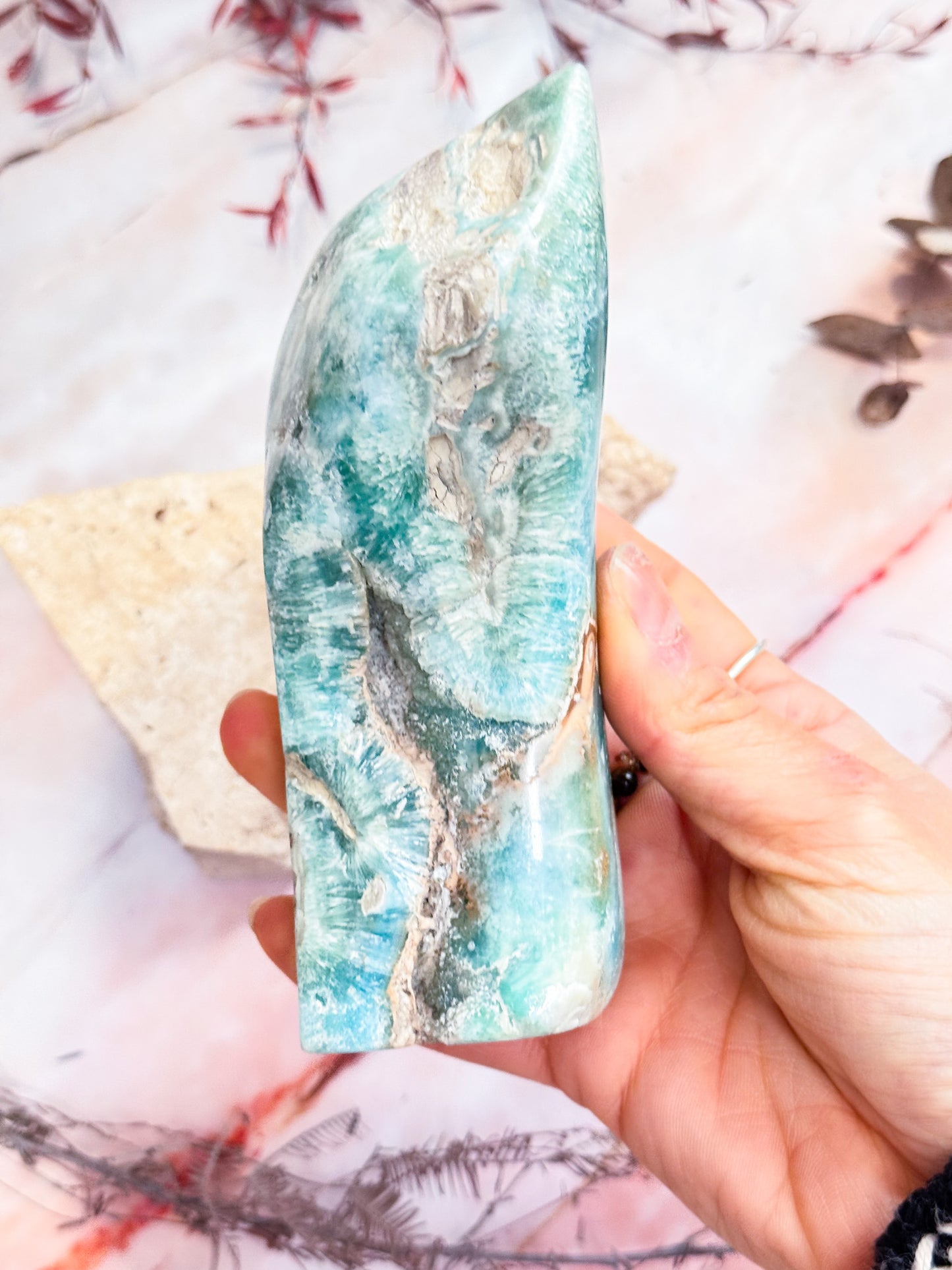 Blue Aragonite Freeform