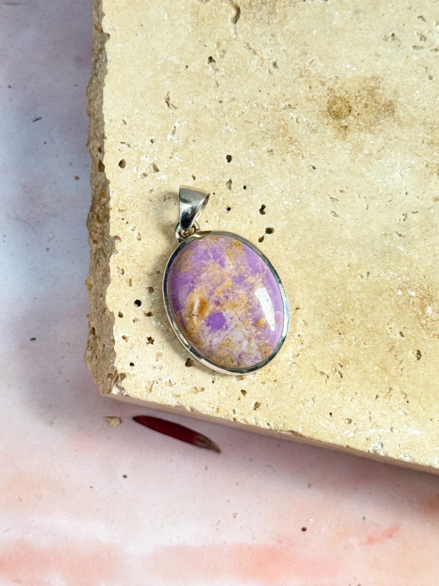 Phosphosiderite Pendants