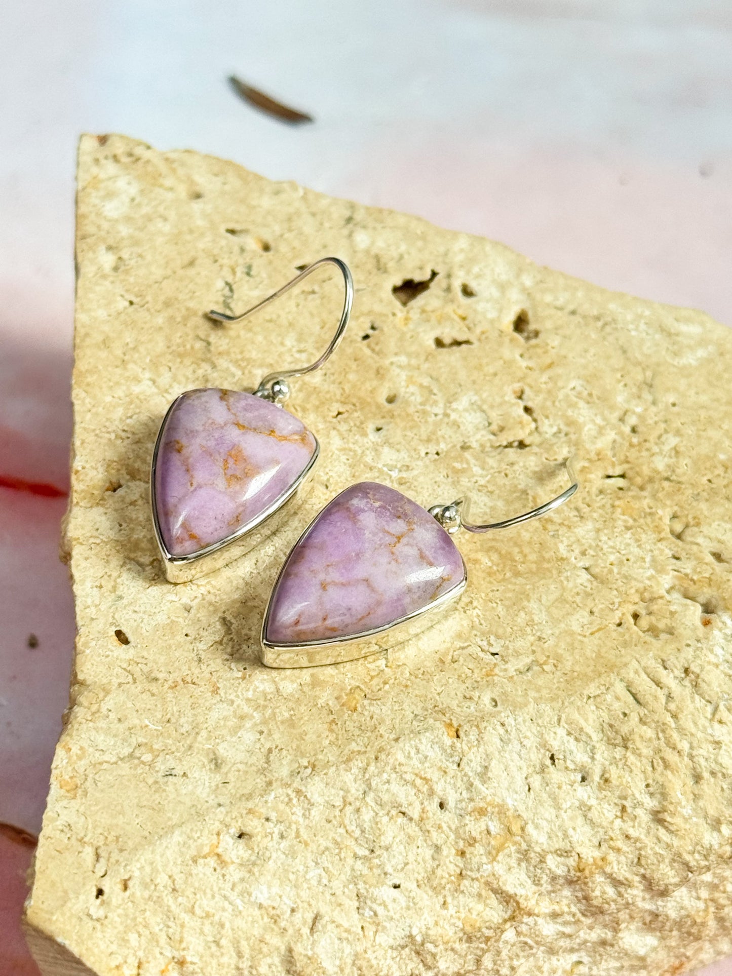 Phosphosiderite Earrings #1