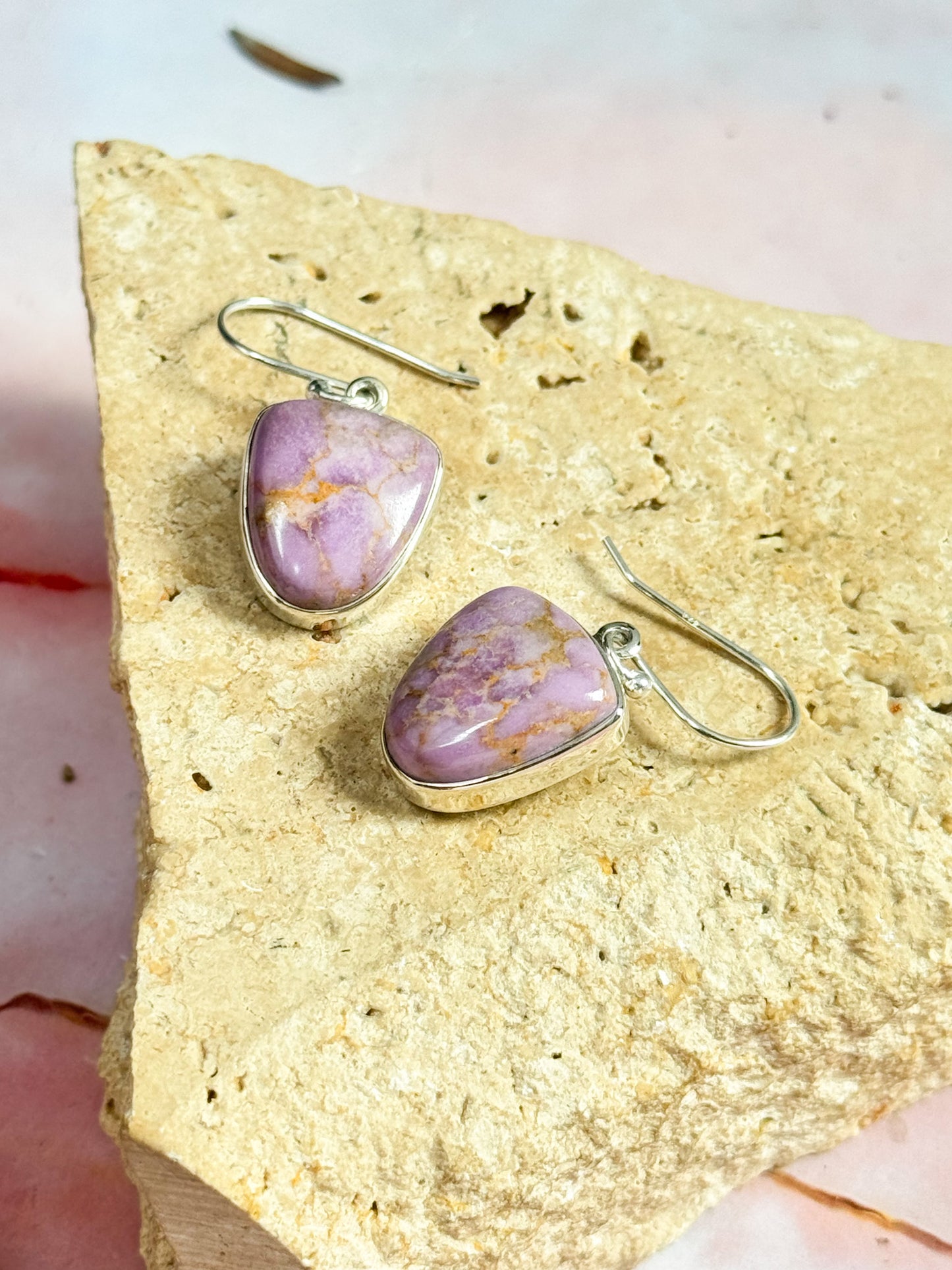 Phosphosiderite Earrings #2