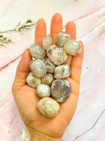 Flower Agate Tumbles