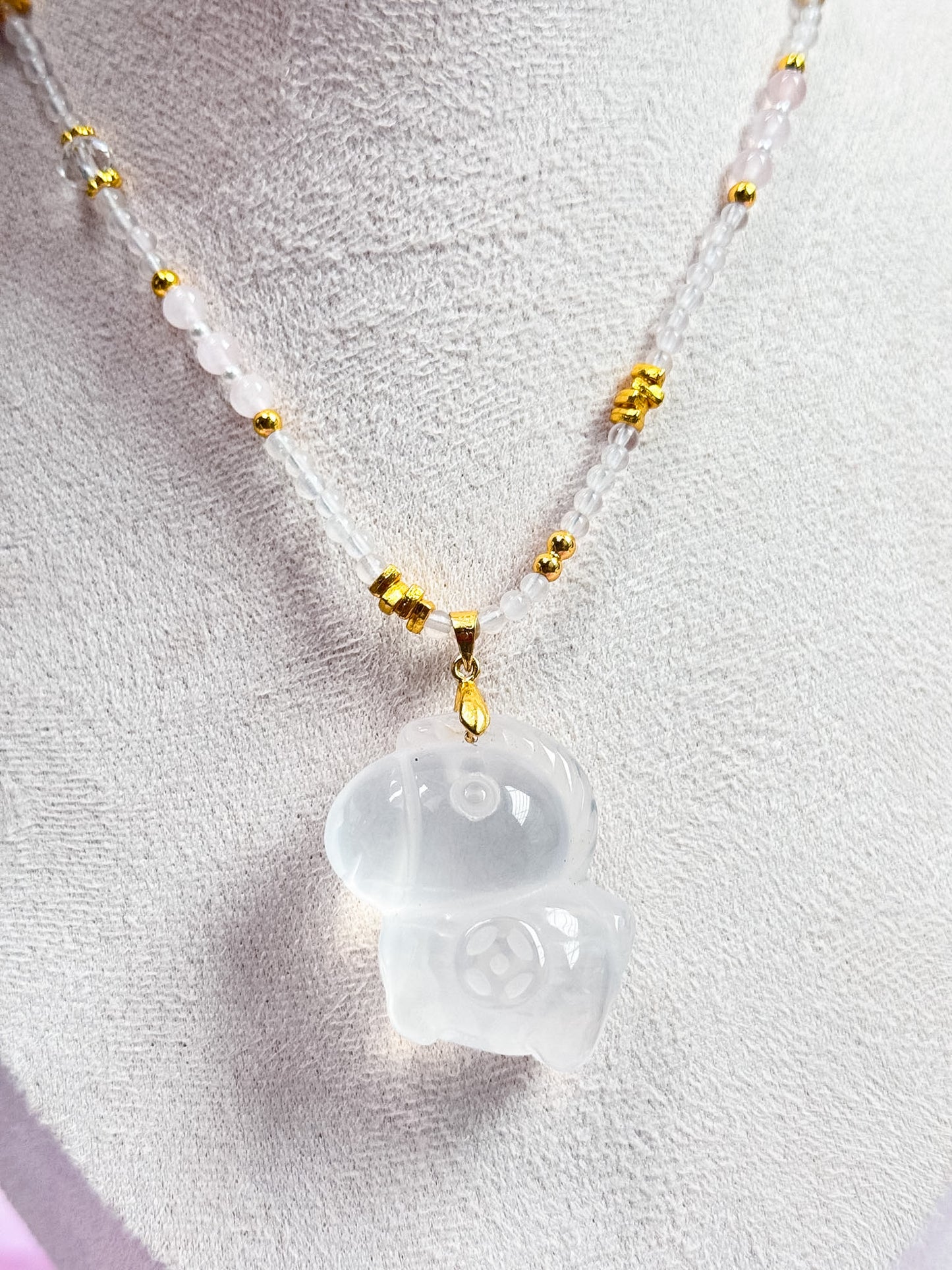 Girasol Quartz Horse Necklaces