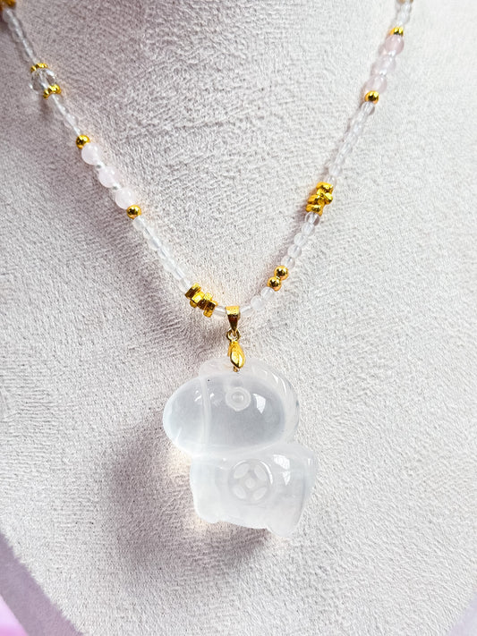 Girasol Quartz Horse Necklaces