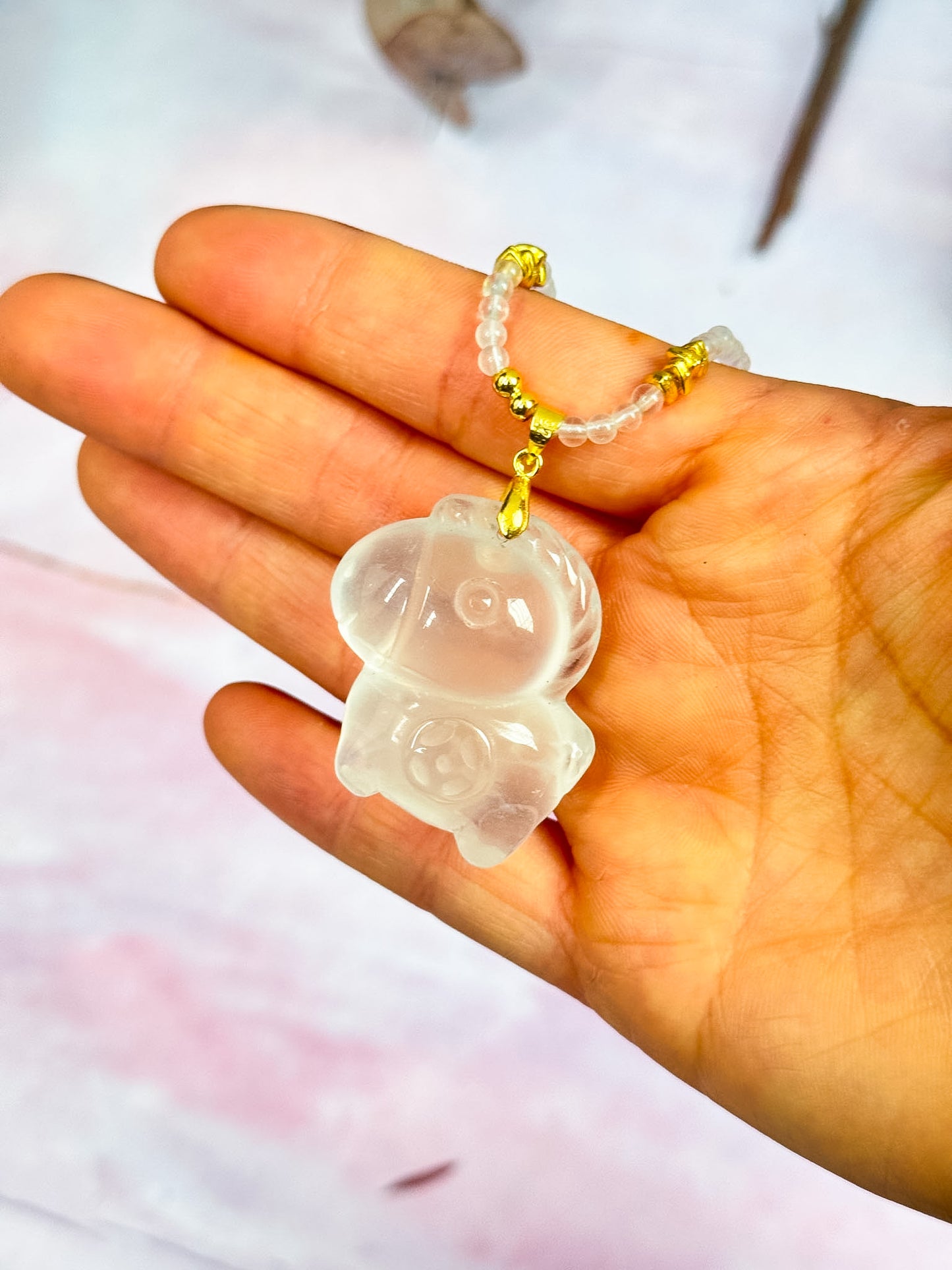 Girasol Quartz Horse Necklaces